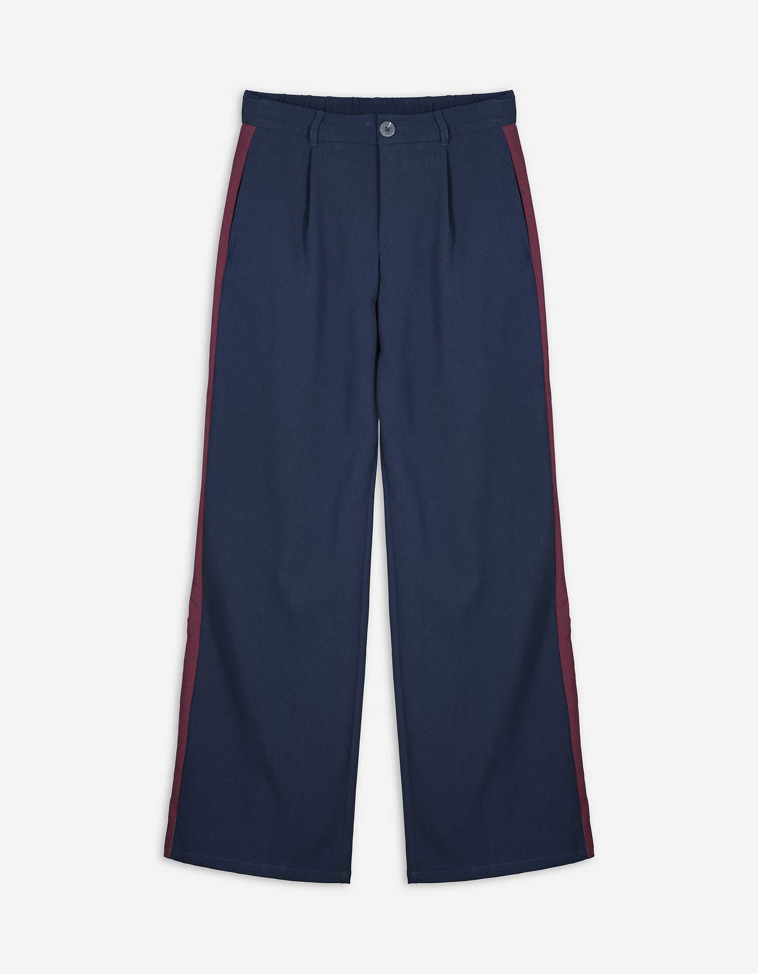 Broek - Wide fit - Donkerblauw