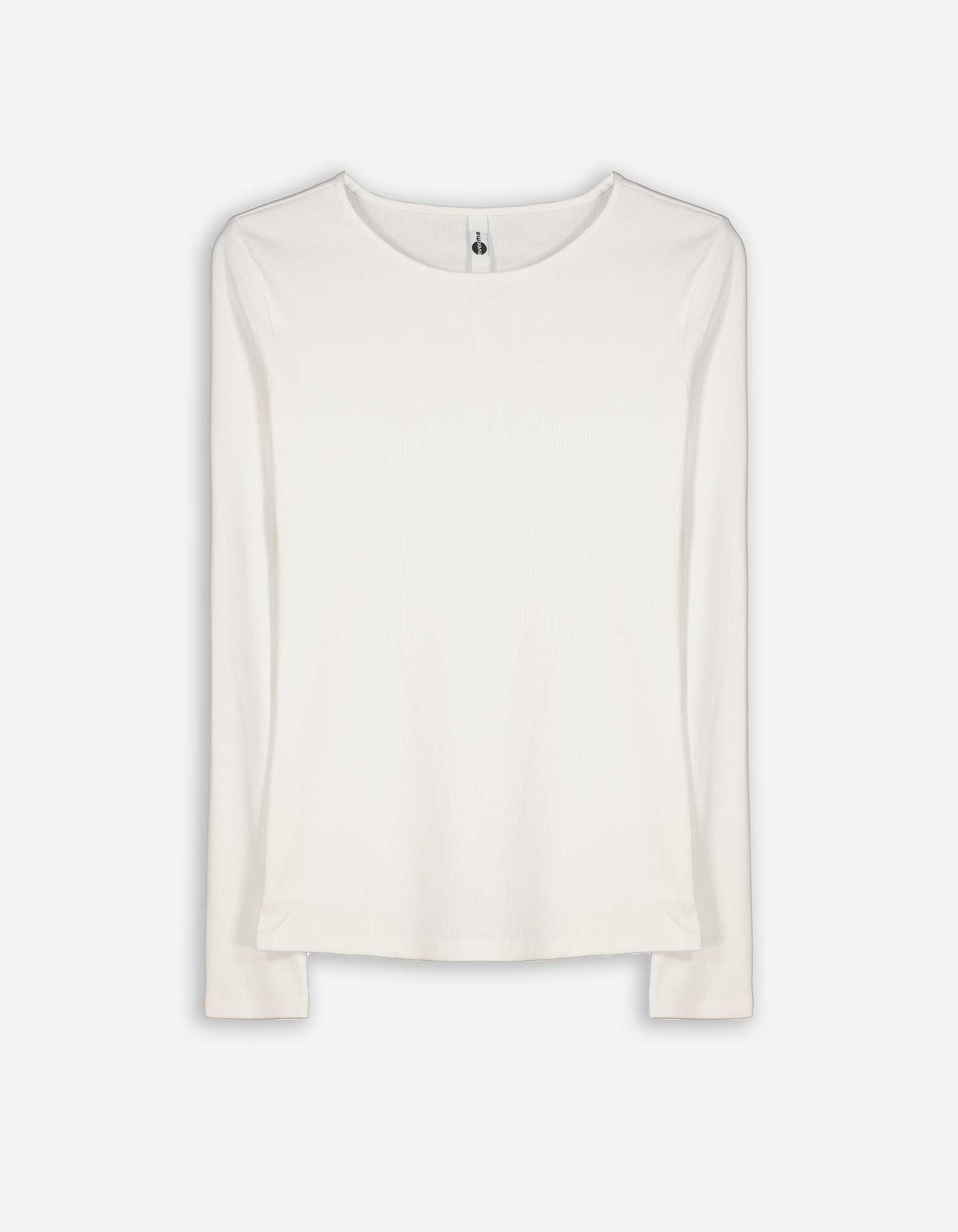 Shirt - Rippenstruktur - weiß