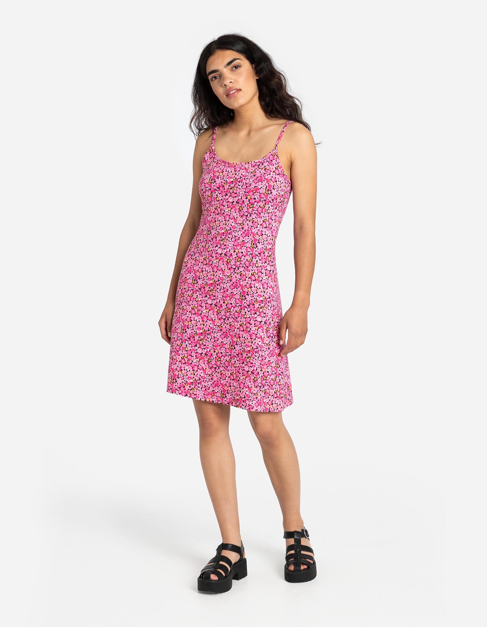Kleid in A-Linie - Spaghettiträger - Takko Fashion