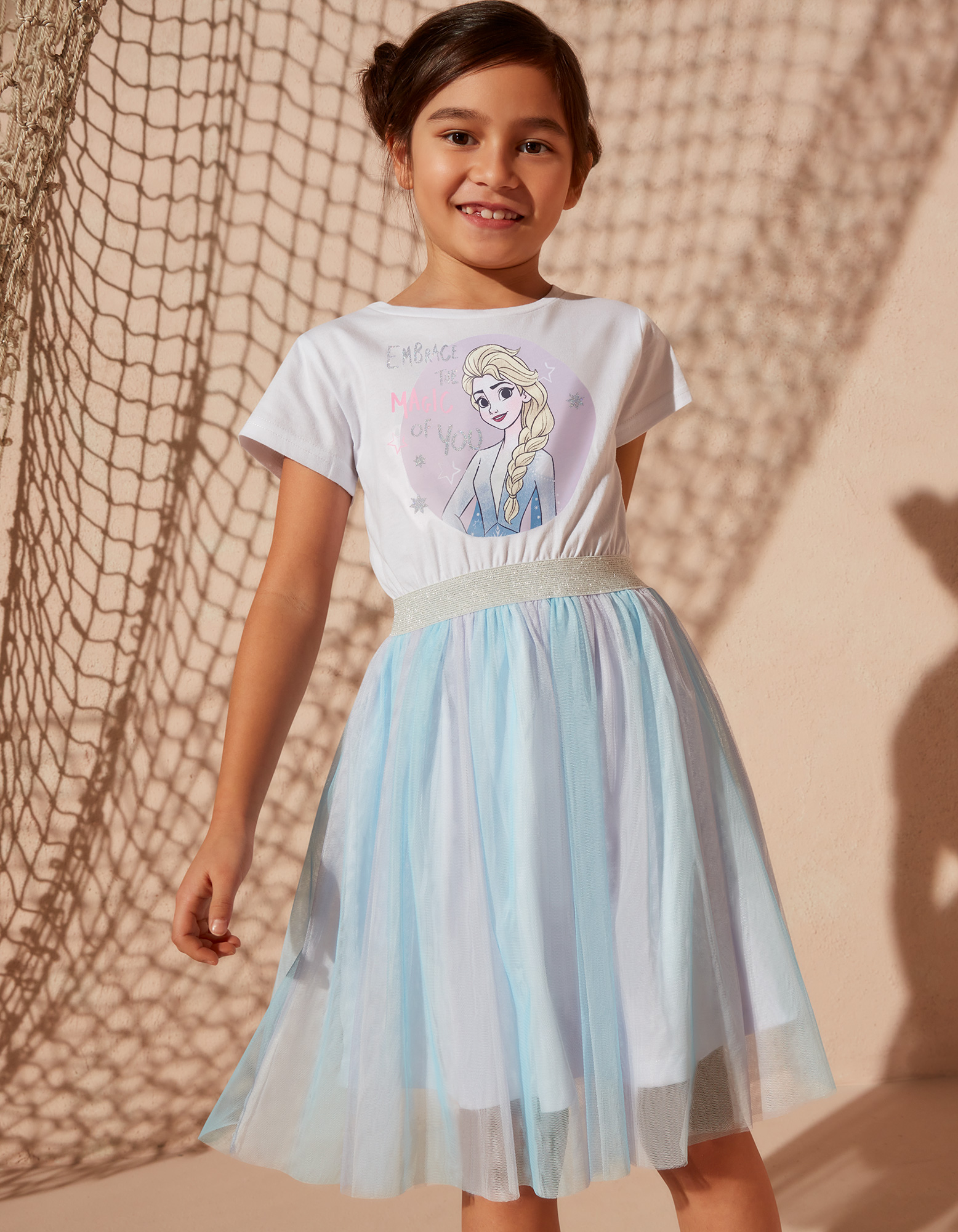 Madchen Kleid Mit Frozen Print Takko Fashion 