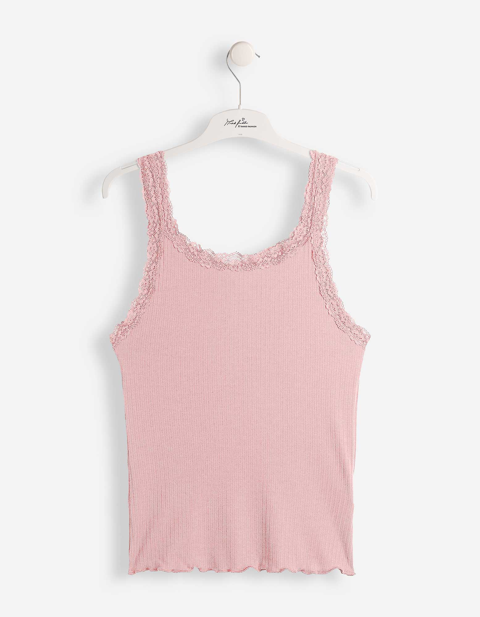 Tanktop - Met kant - Paars