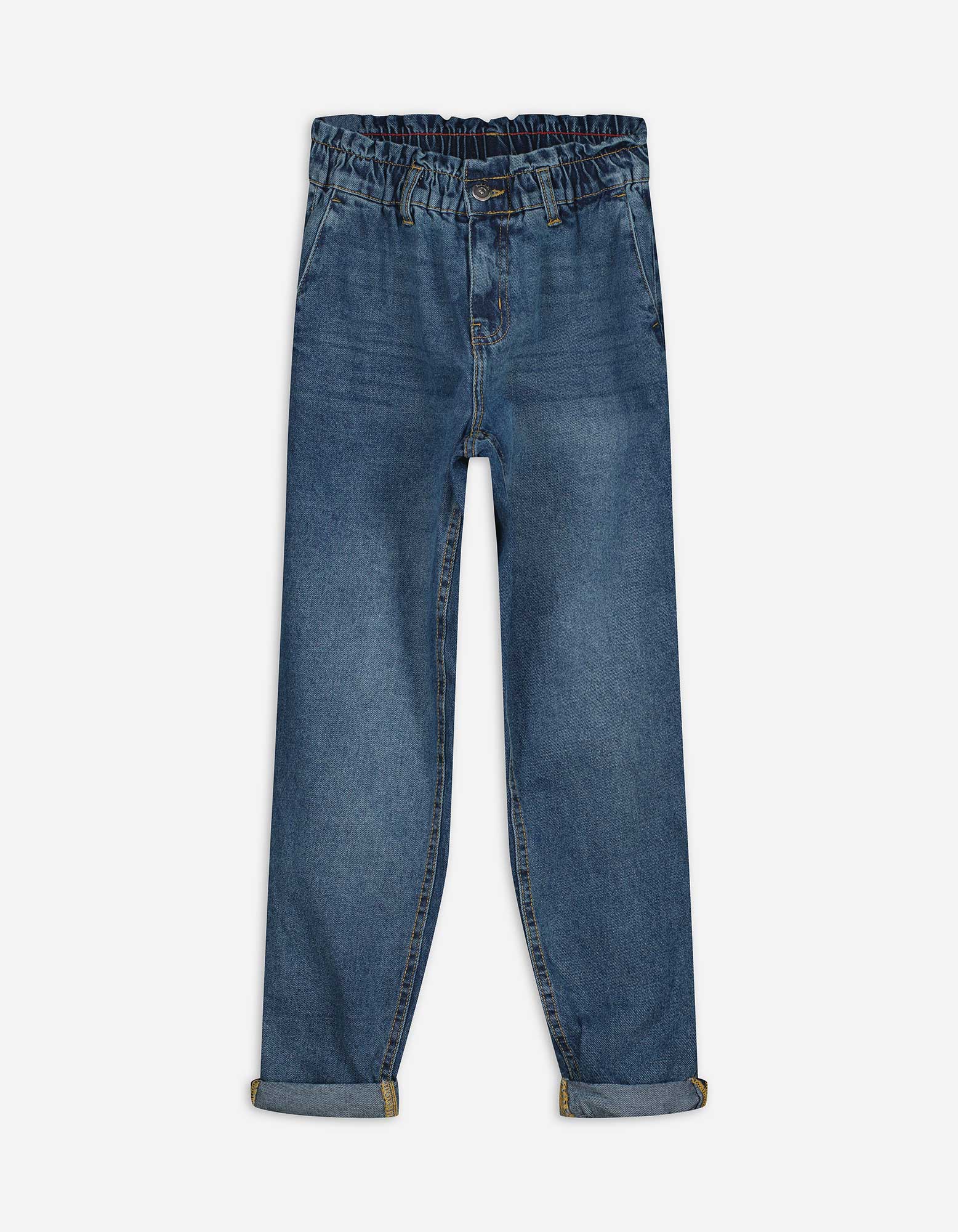 Jeans - High Waist - blau