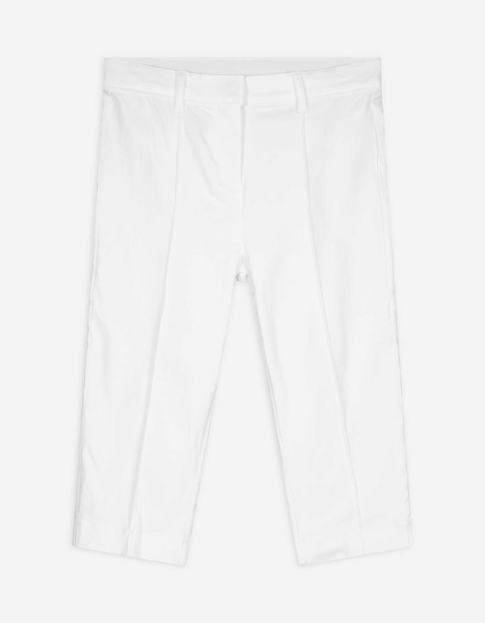 Caprihose - Viskose-Mix - weiß