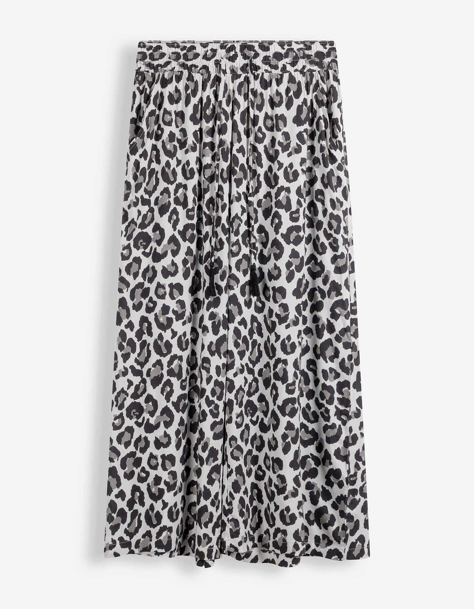 Broek - Luipaardprint - grijs