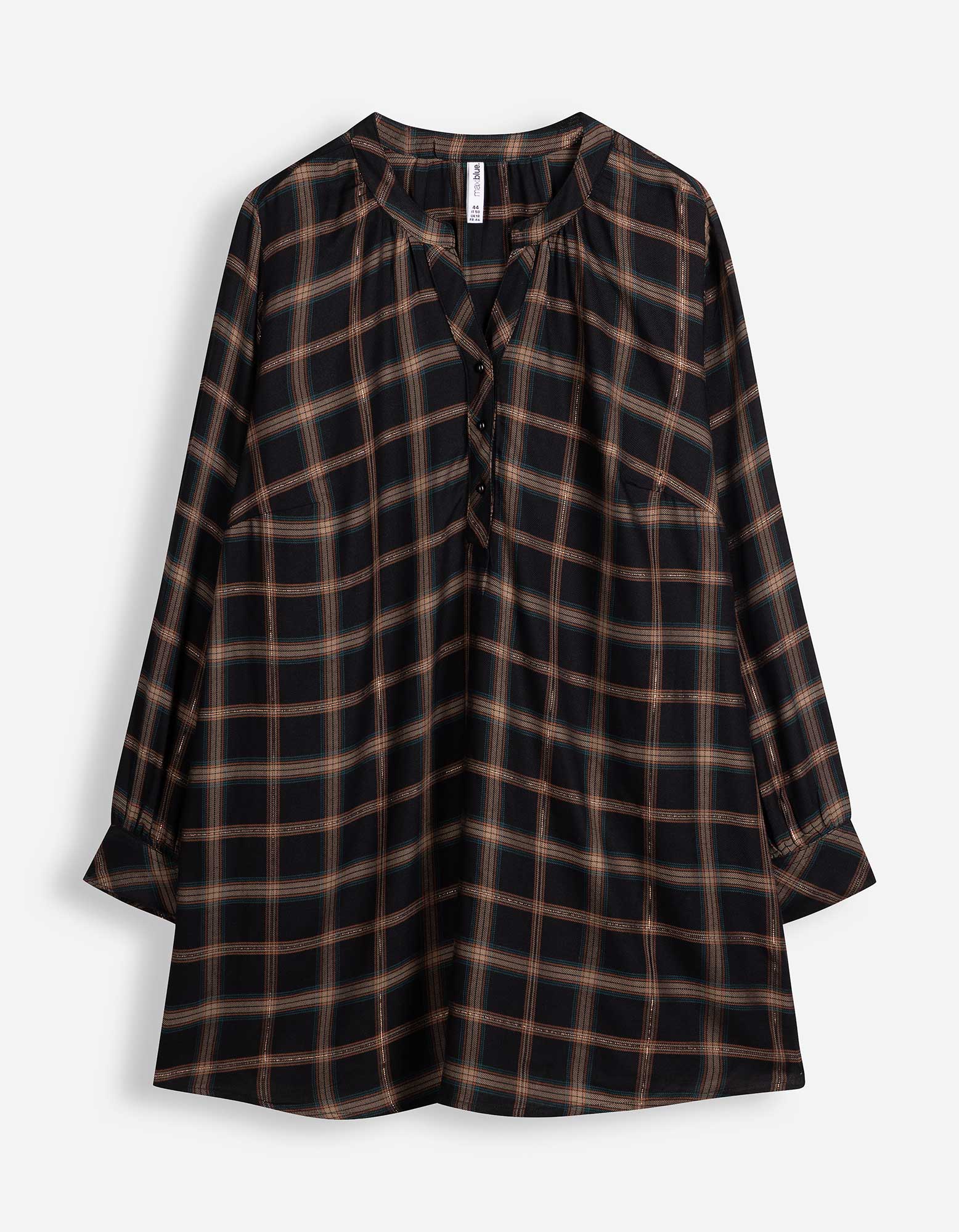 Blouse - Knoopsluiting - Zwart