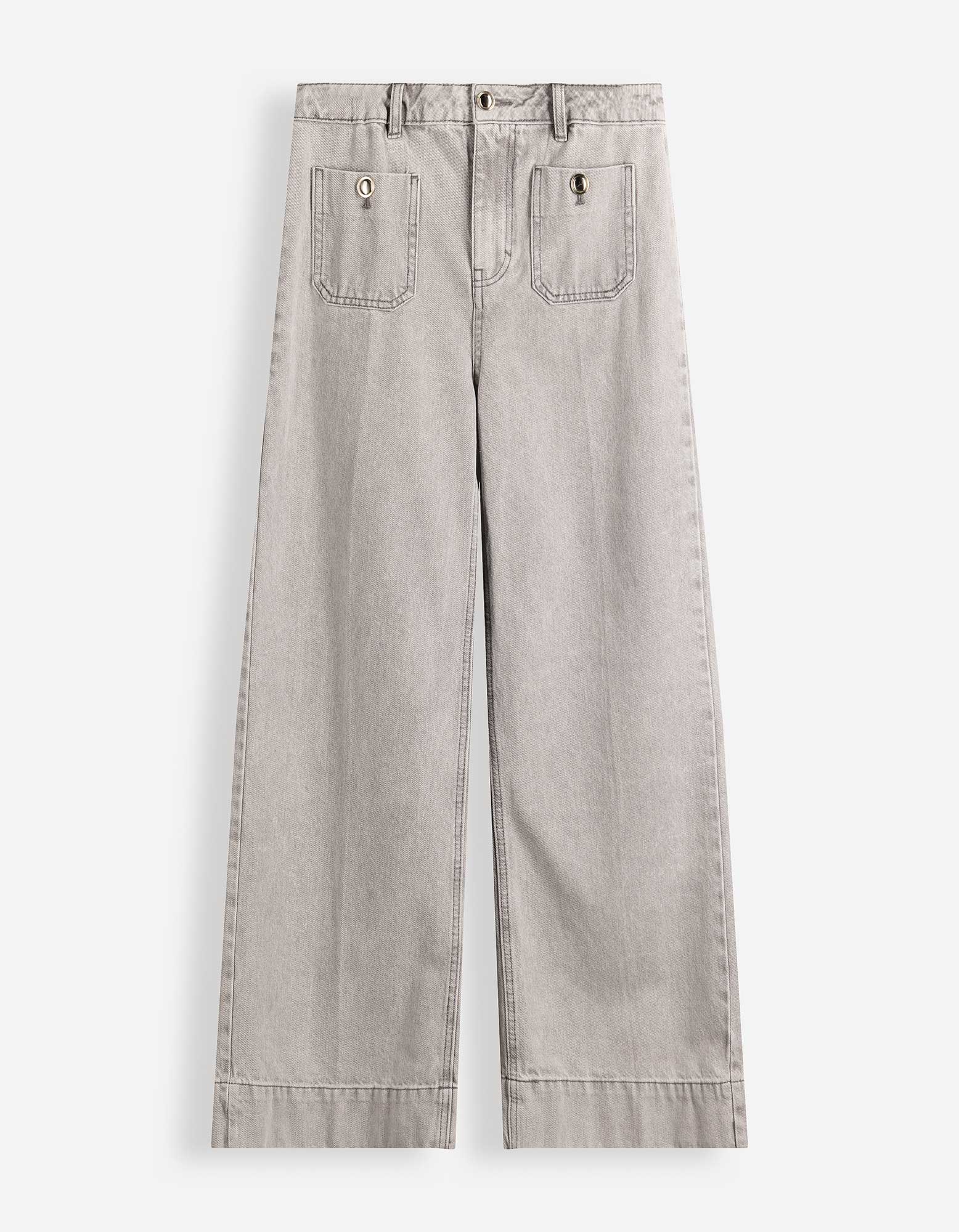 Jeans - Wide fit - grijs