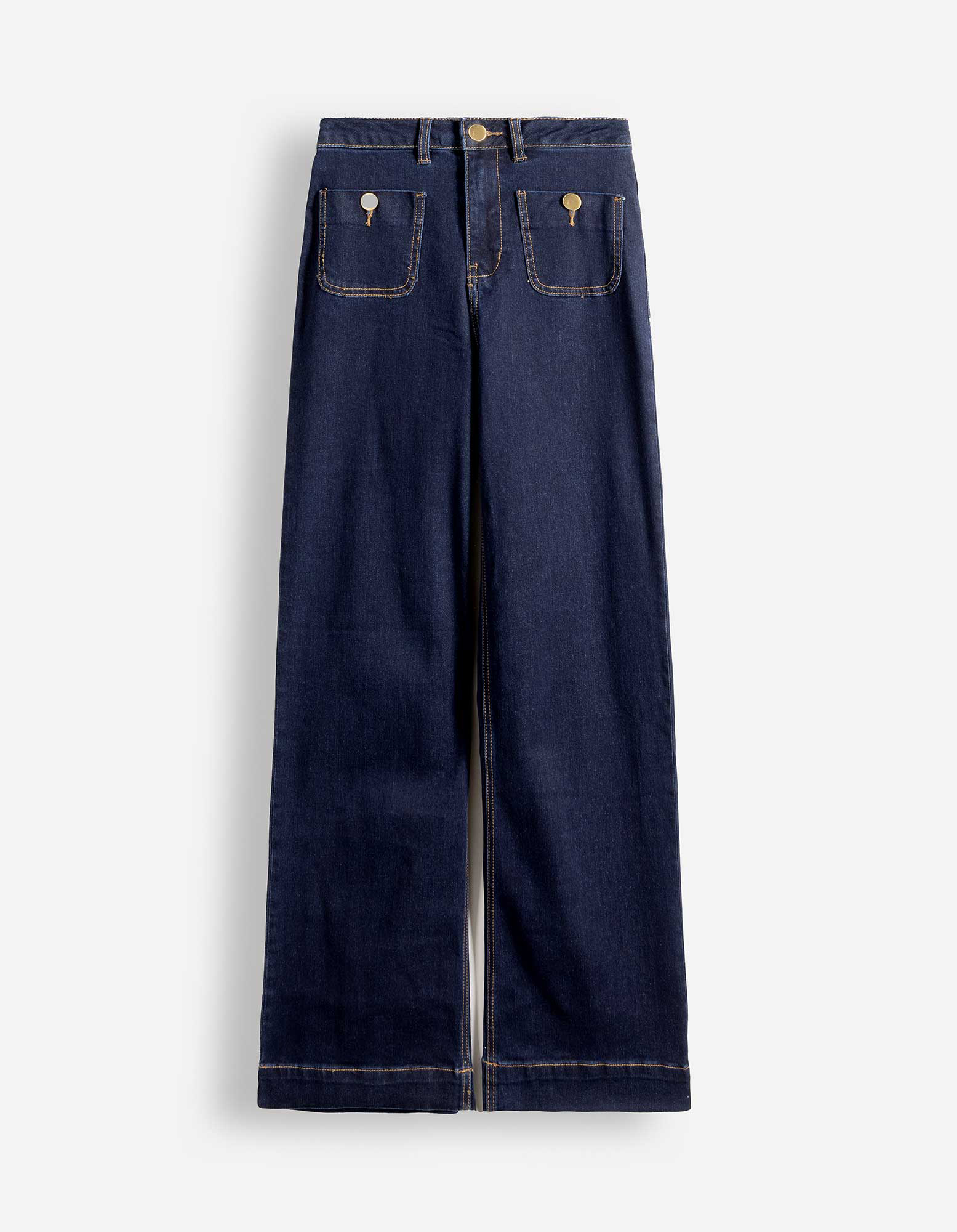 Jeans - Hoge taille - Donkerblauw
