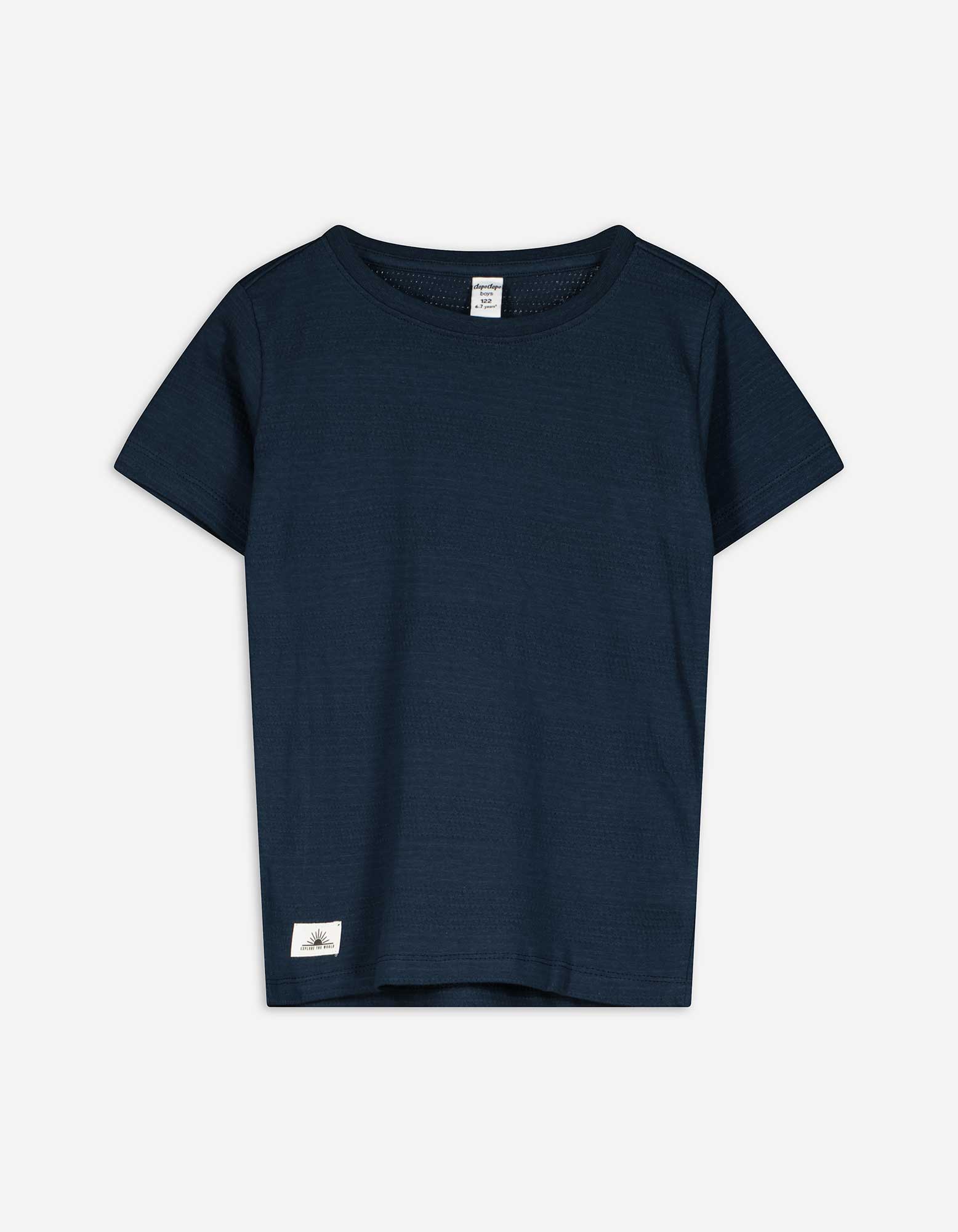T-Shirt - einfarbig - dunkelblau