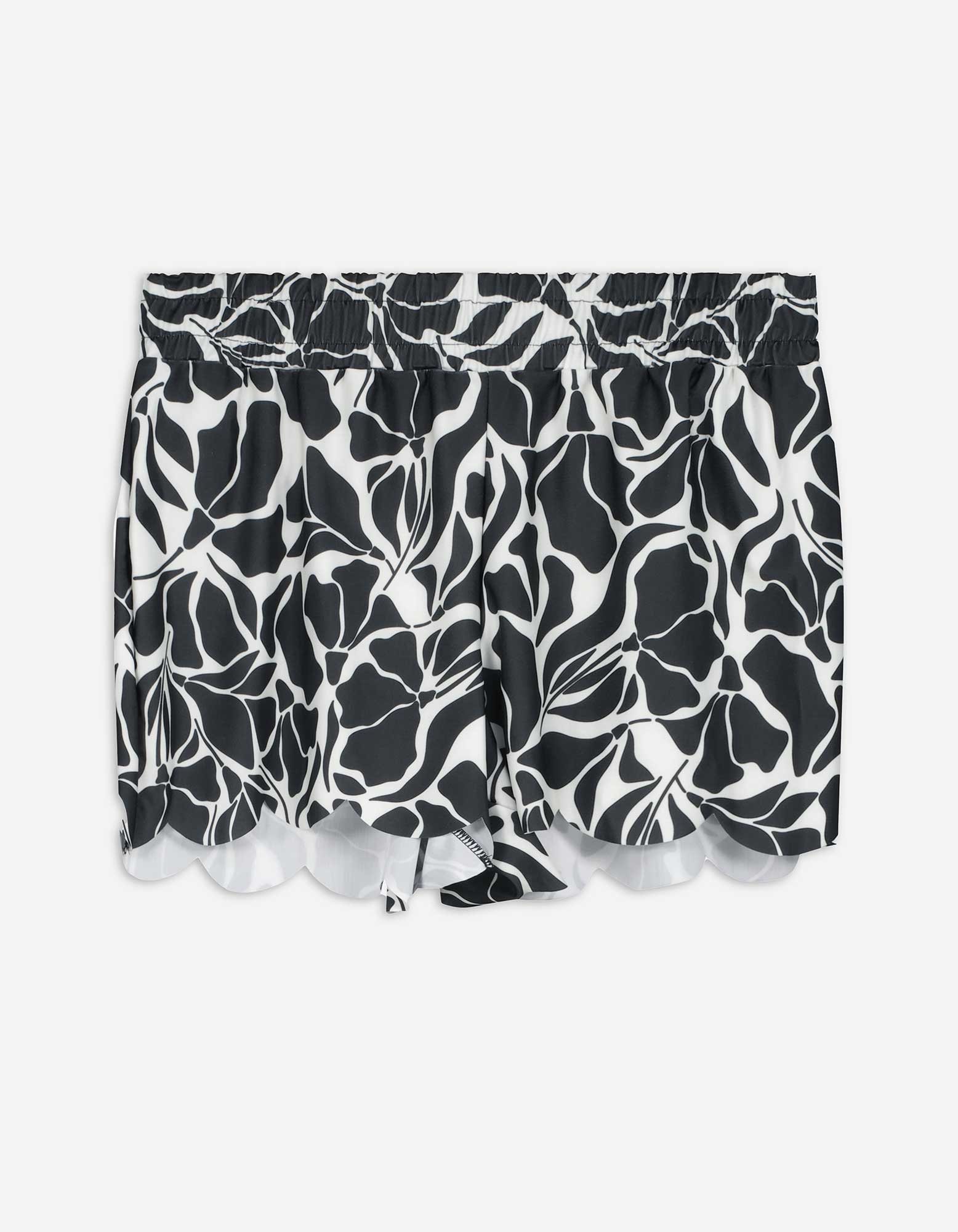 Badehose - Allover-Print - schwarz