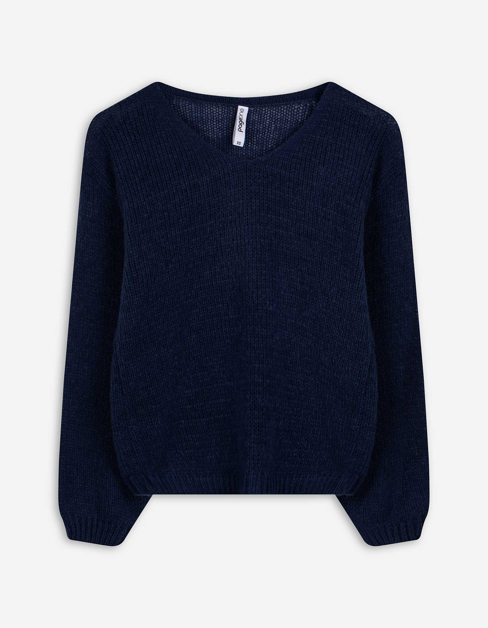 Trui - V-hals - Donkerblauw