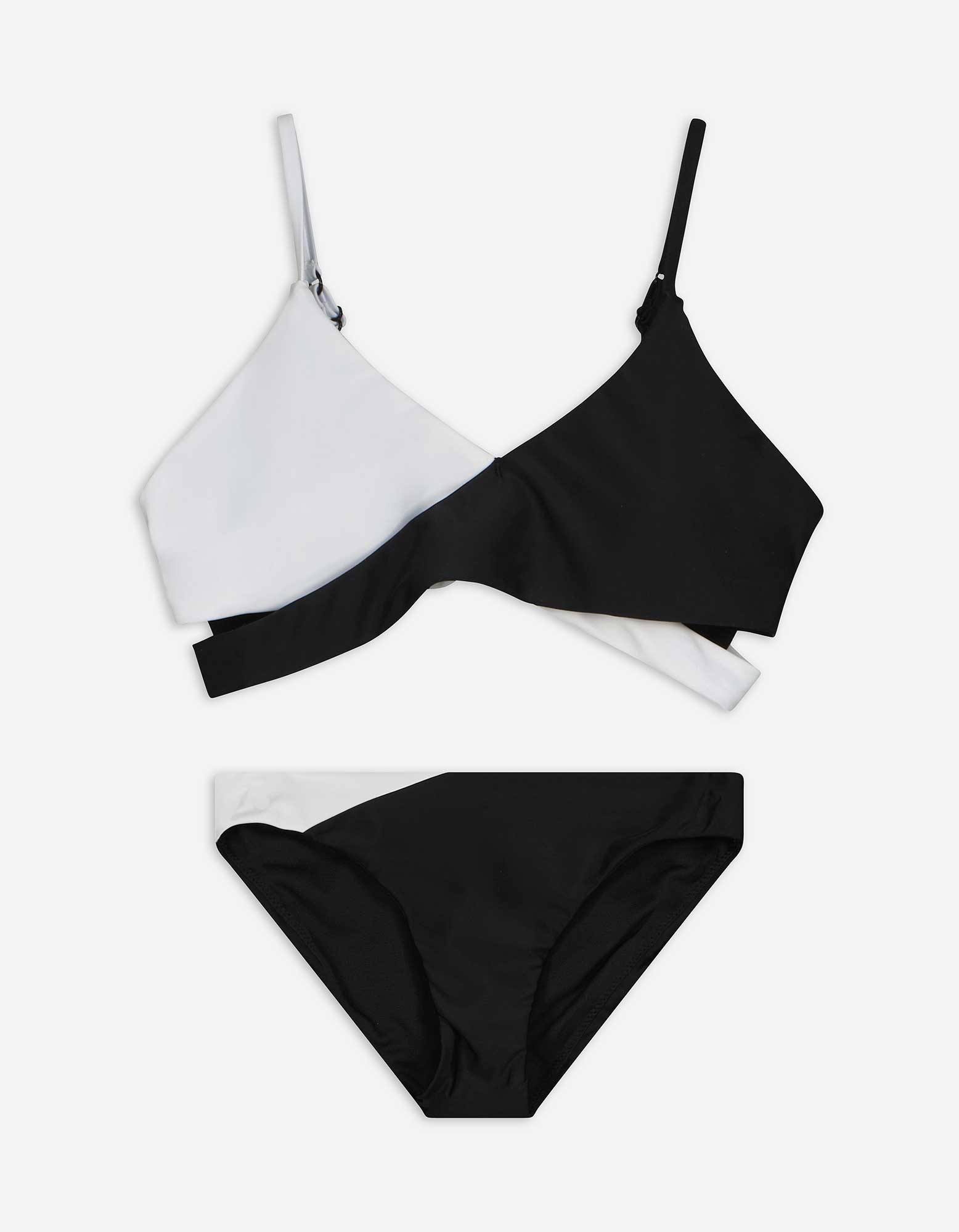 Set aus Bikinitop und Bikinislip - Cut-Outs - schwarz