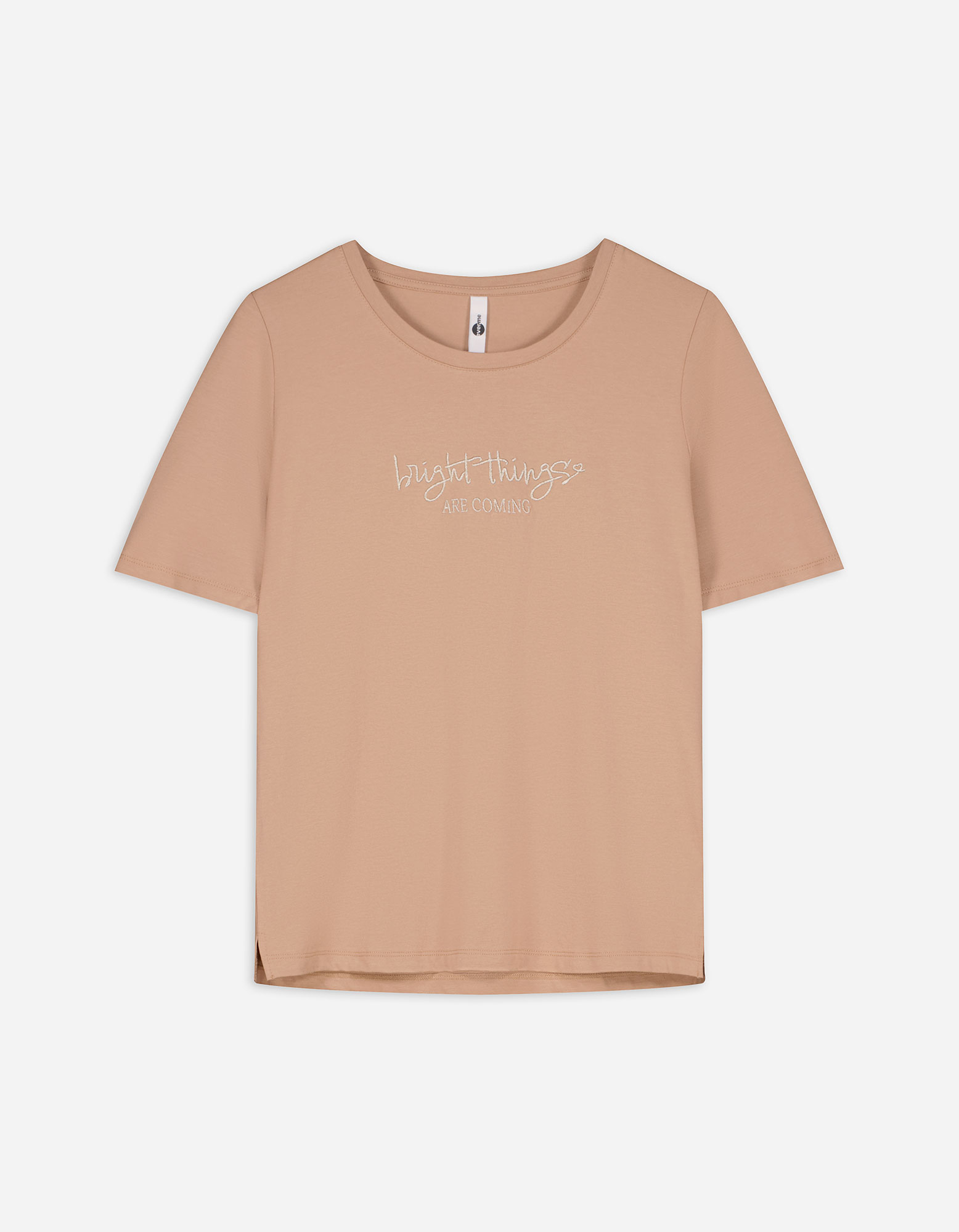 T-Shirt - Stickereien - beige