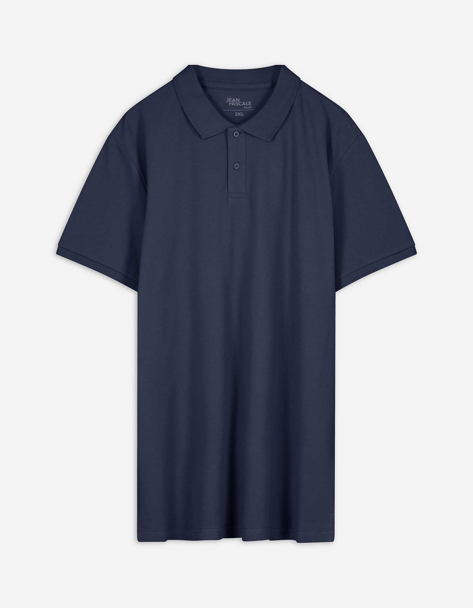 Poloshirt - einfarbig - dunkelblau