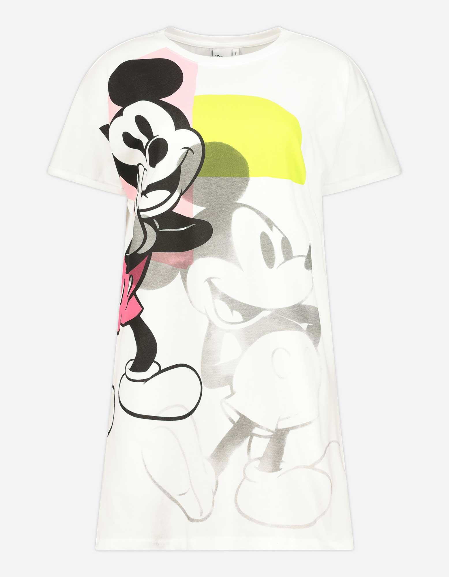 Lang shirt - Mickey Mouse - wit