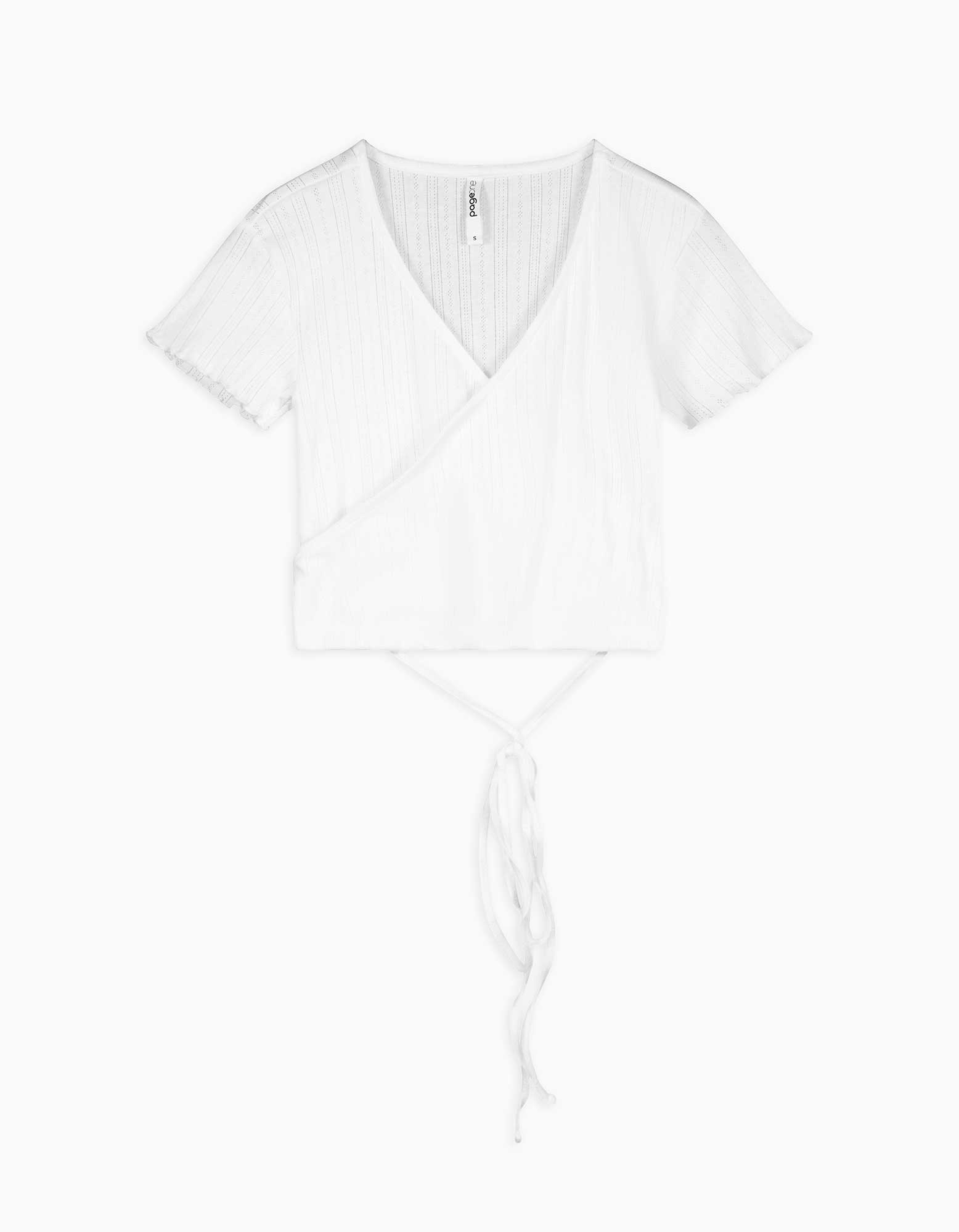 Cropped Shirt - Schnürung