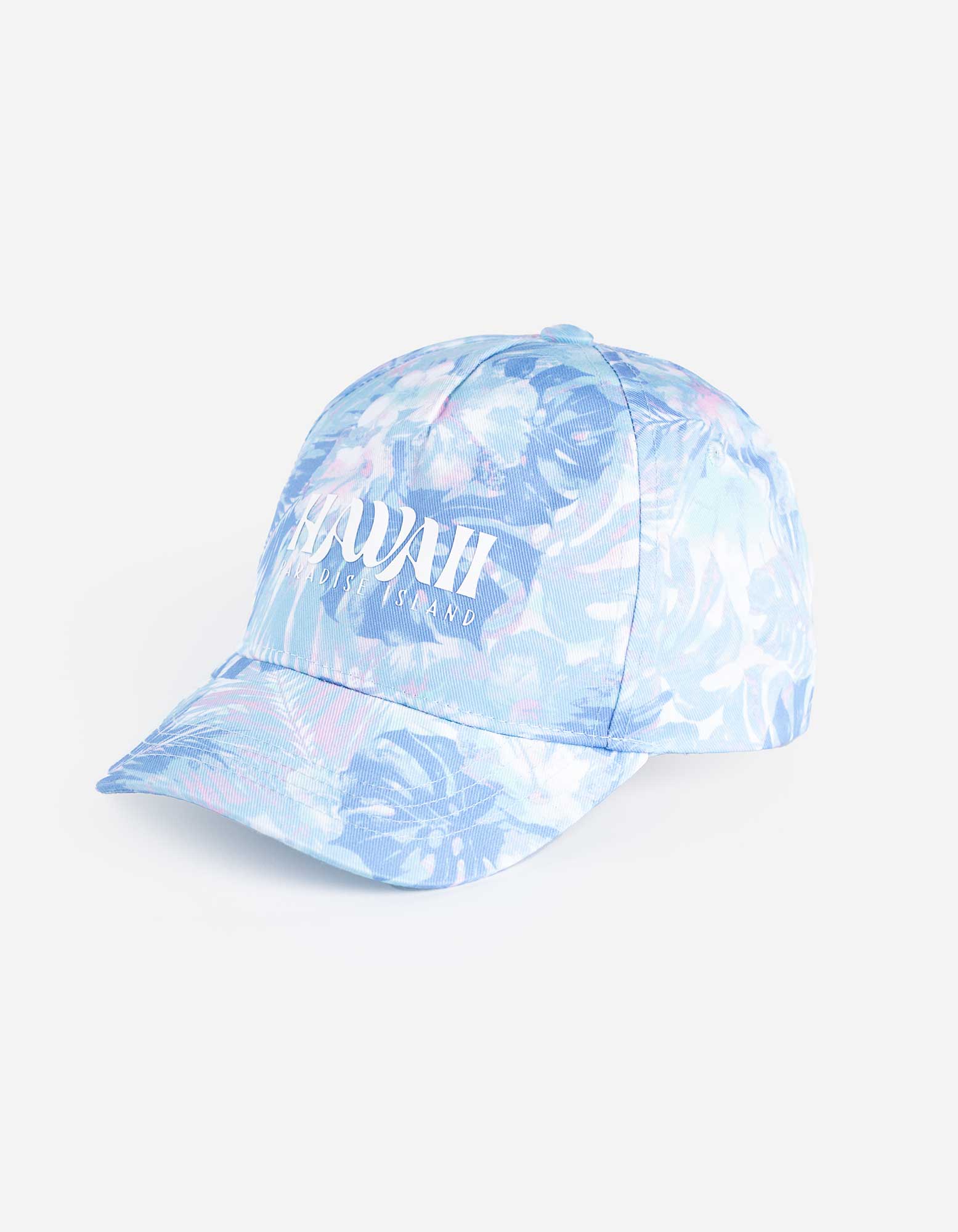 Basecap - Allover-Print - weiß
