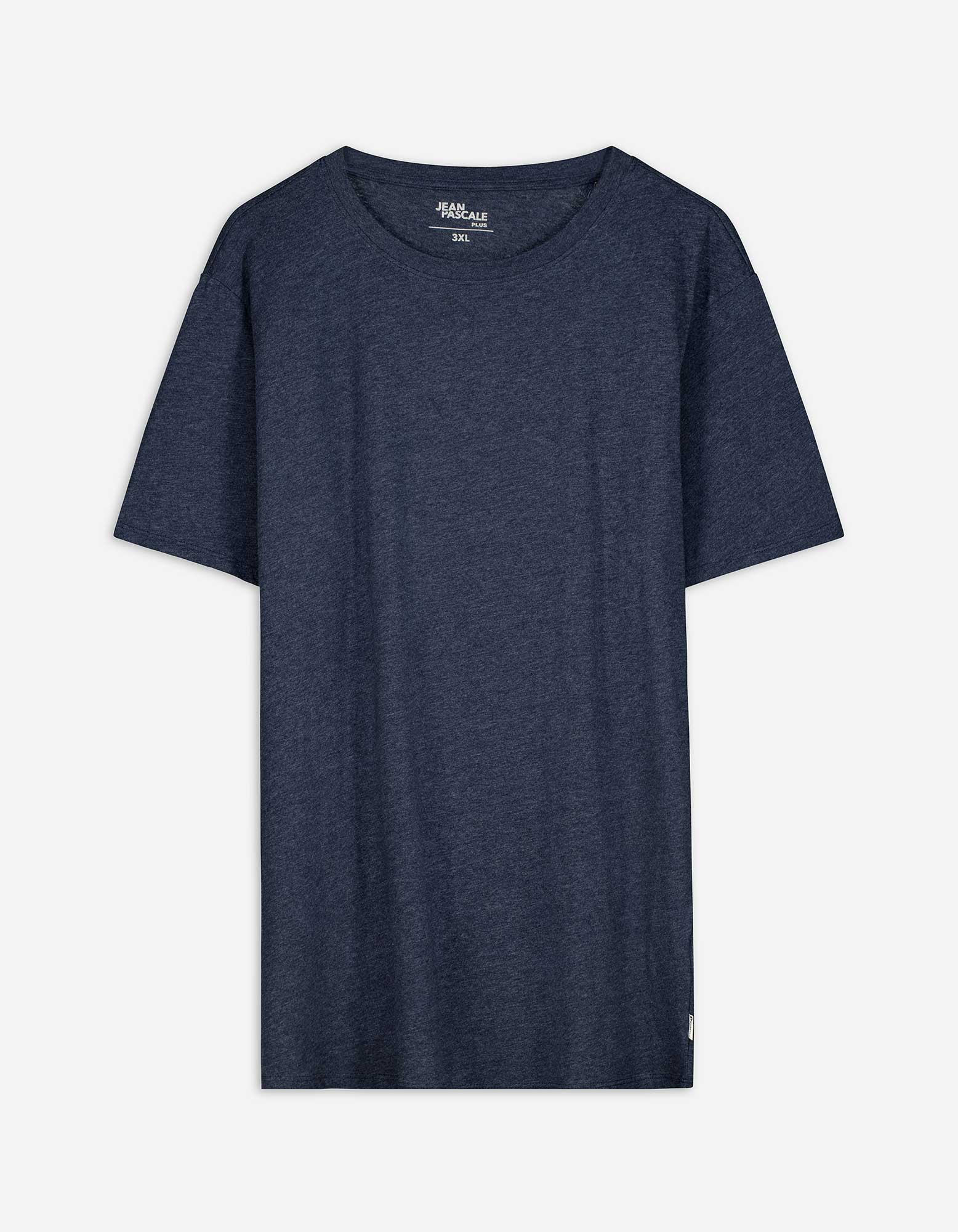 T-Shirt - Rundhals-Ausschnitt - dunkelblau