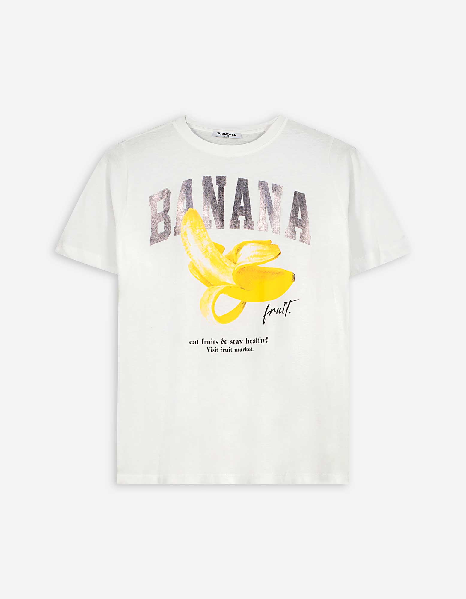 T-shirt - Voorkantprint - Off-White