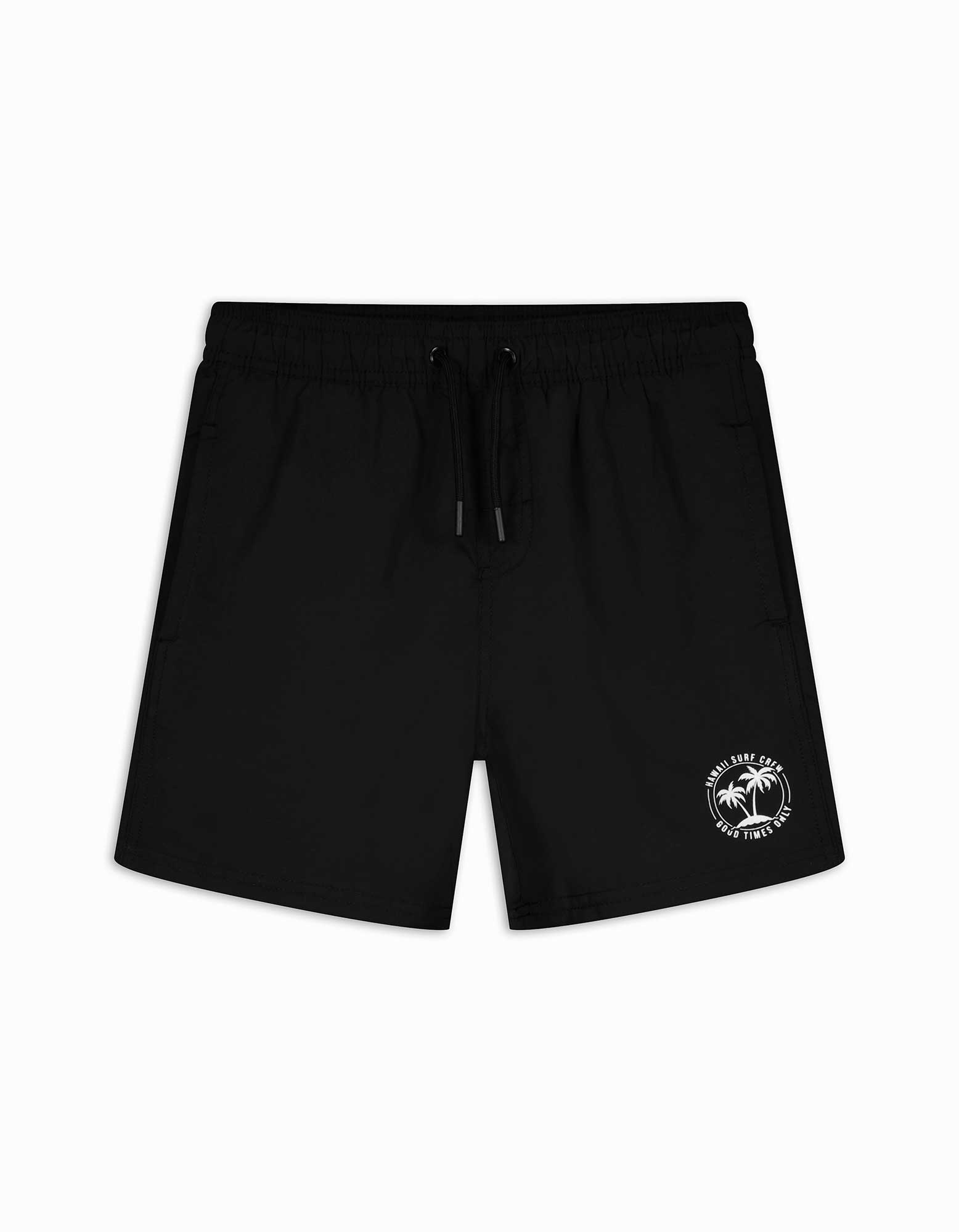 Badehose - einfarbig - schwarz
