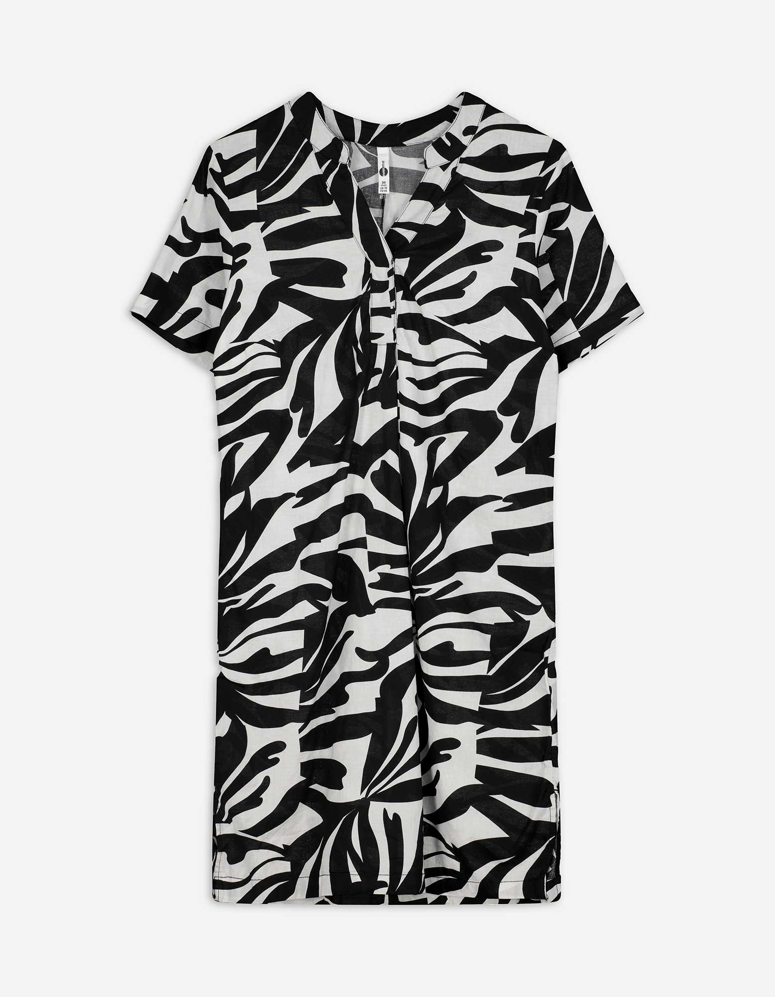 Jurk - Zijsplit - Off-White