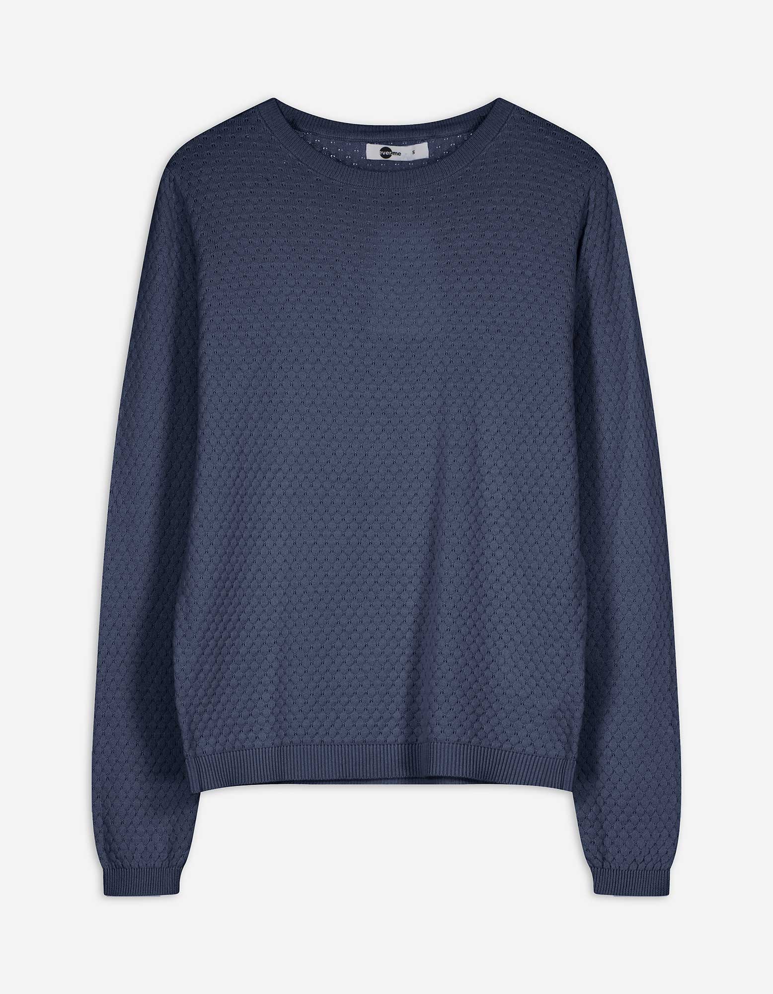 Pullover - Baumwolle - dunkelblau