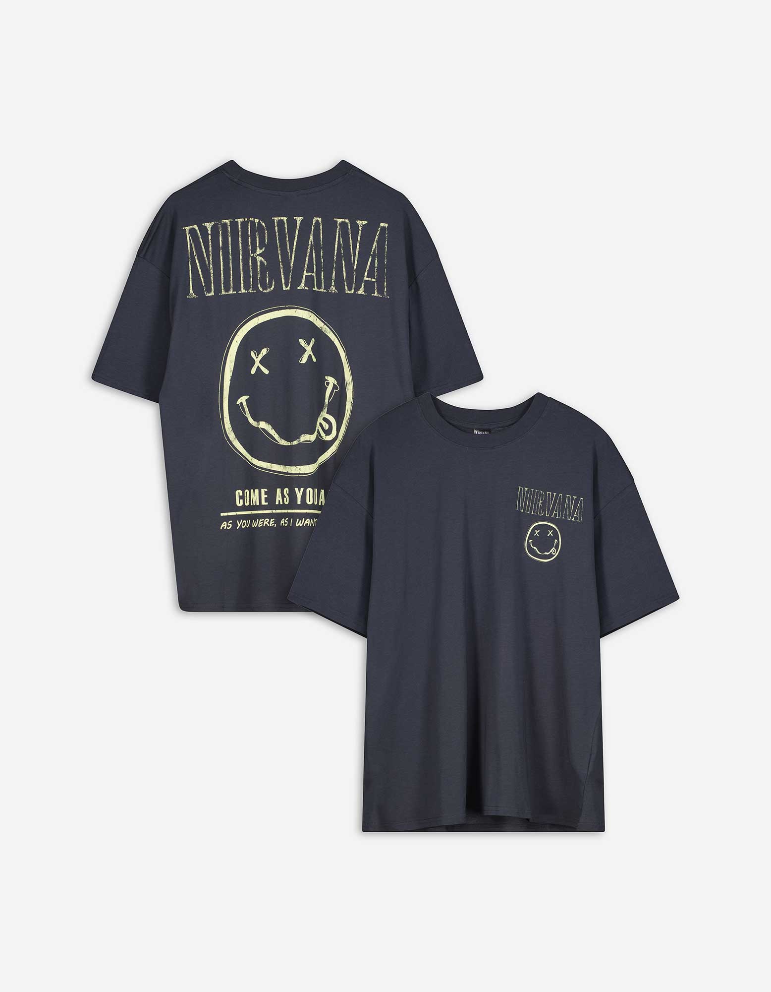 T-Shirt - Nirvana - dunkelgrau