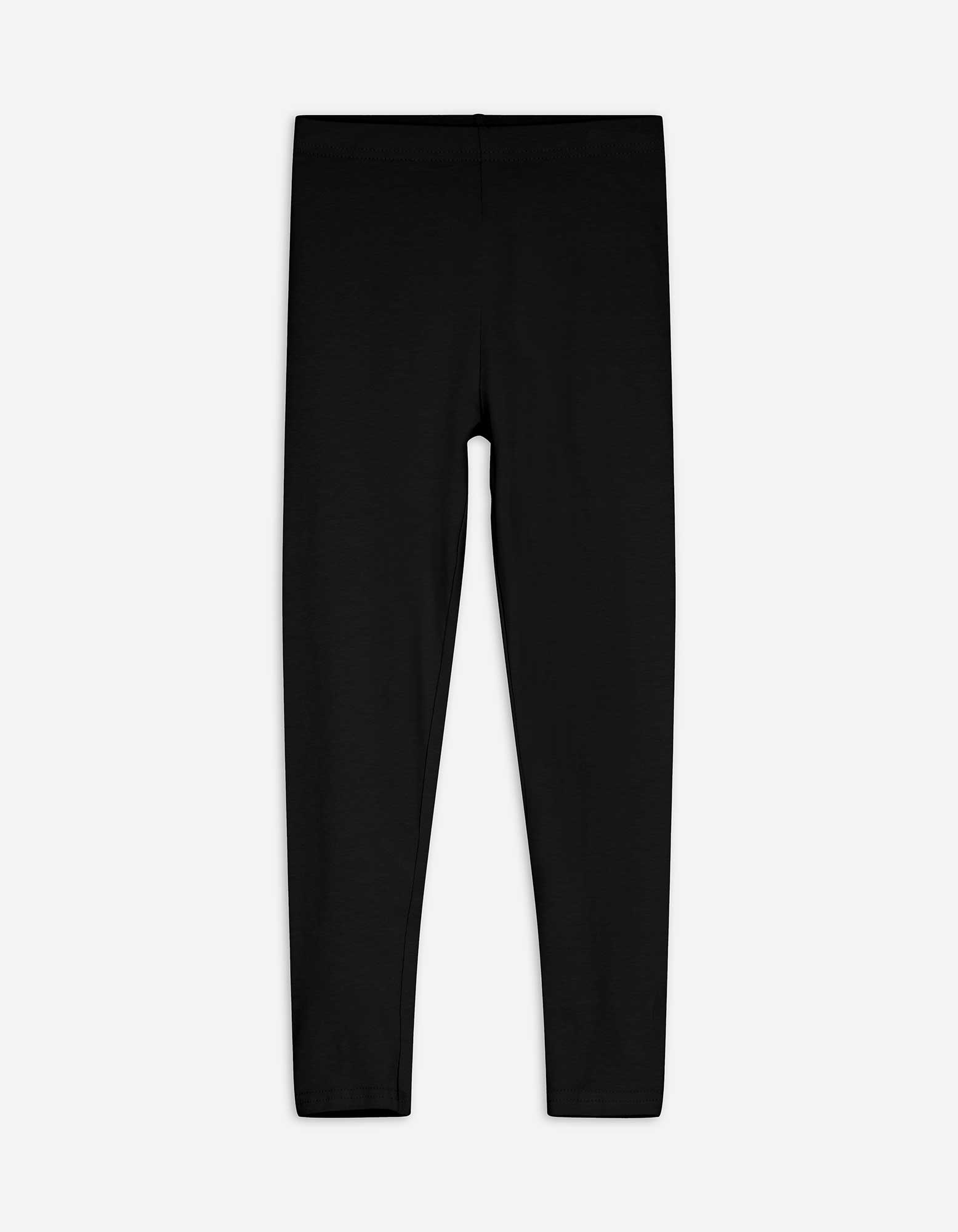 Leggings - einfarbig - schwarz