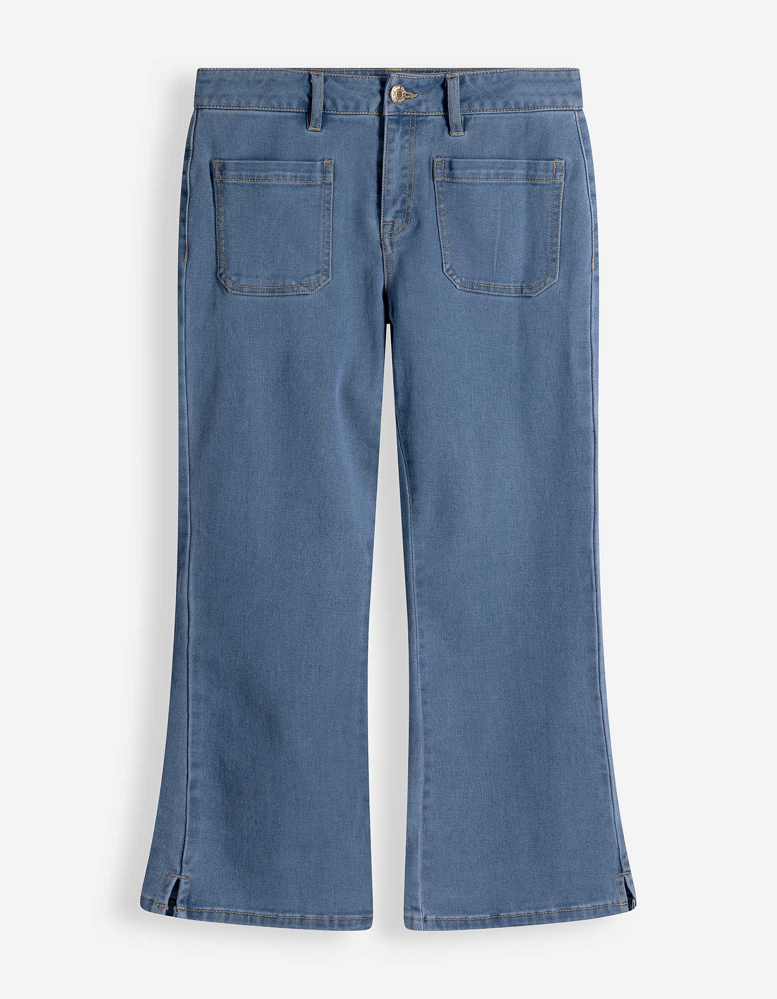 Capribroek - Regular waist - blauw