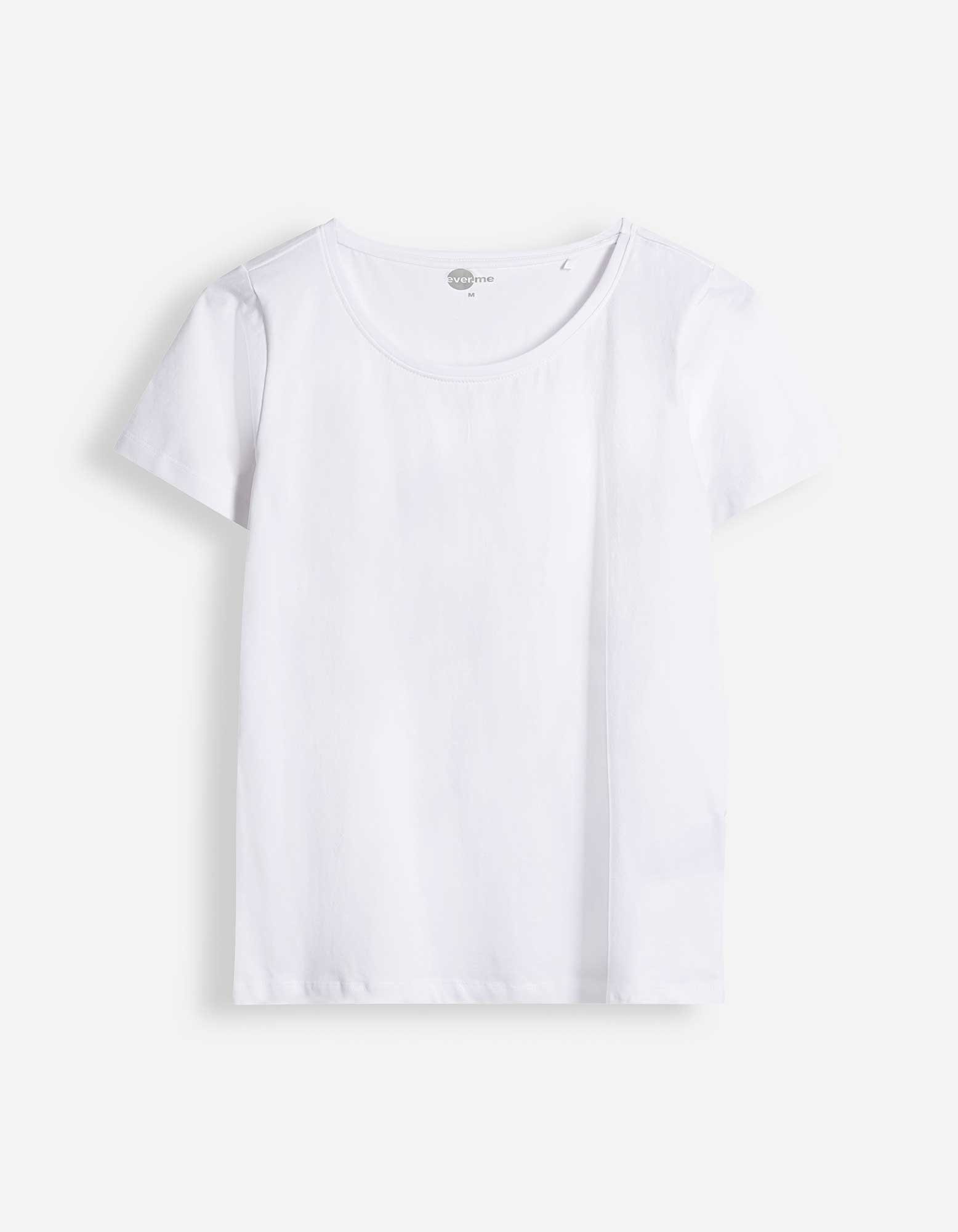 T-shirt - Met stretch - wit