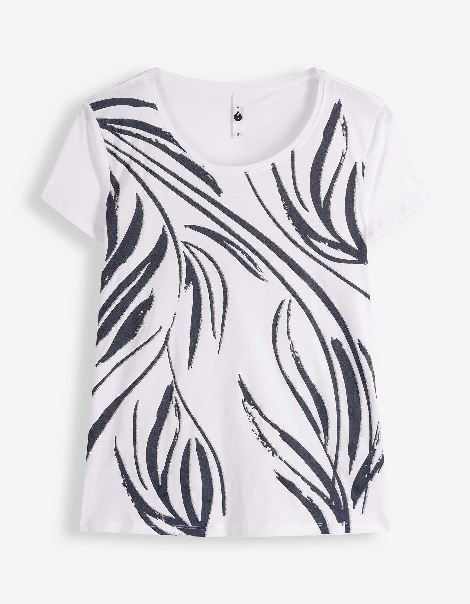 T-shirt - Motief all-over - Off-White