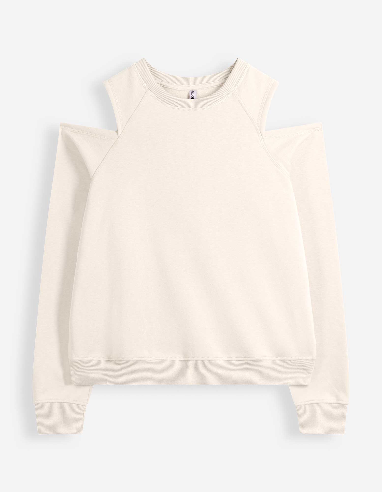 Sweatshirt - Cut-outs - Lichtgeel
