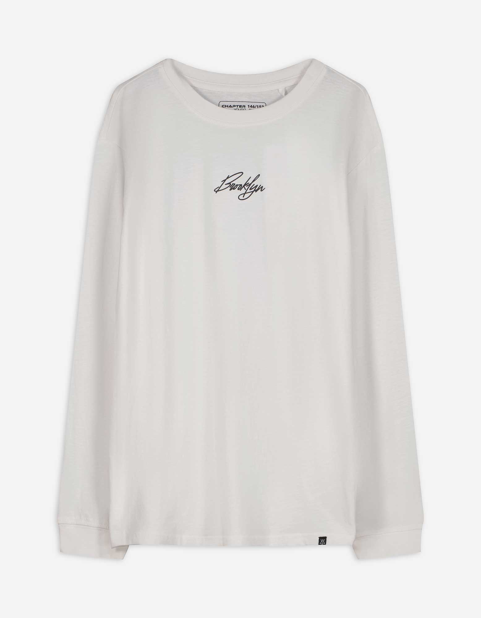 Langarmshirt - Oversized Fit - weiß
