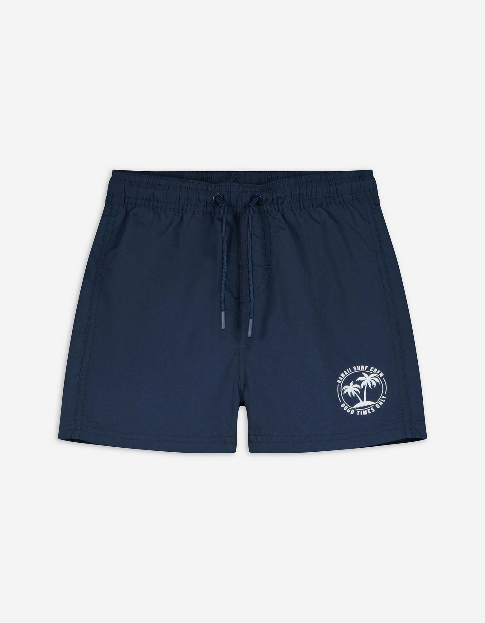 Badehose - Schriftzug - dunkelblau