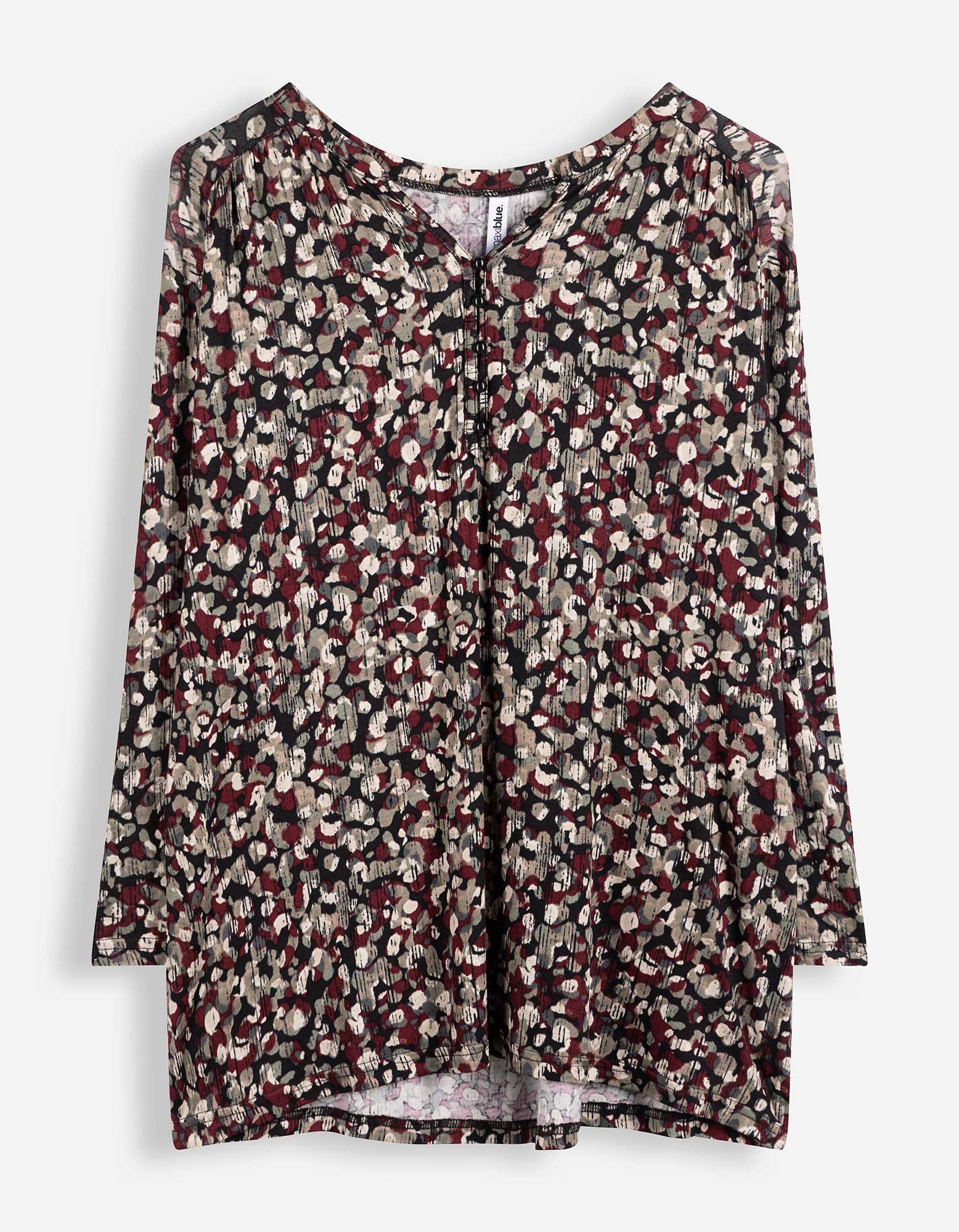 Blouseshirt - Print all-over - Beige