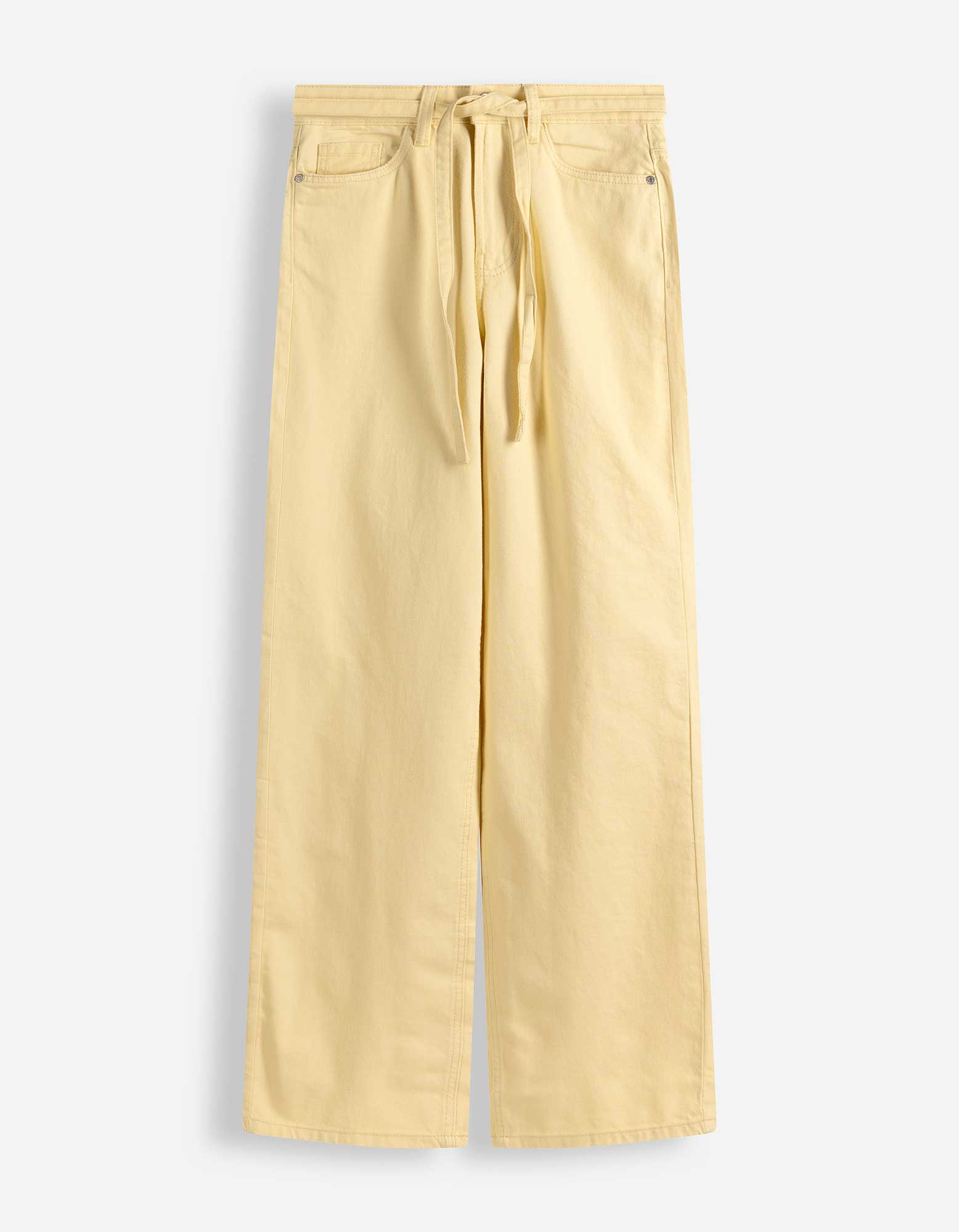 Jeans - Straight fit - Lichtgeel