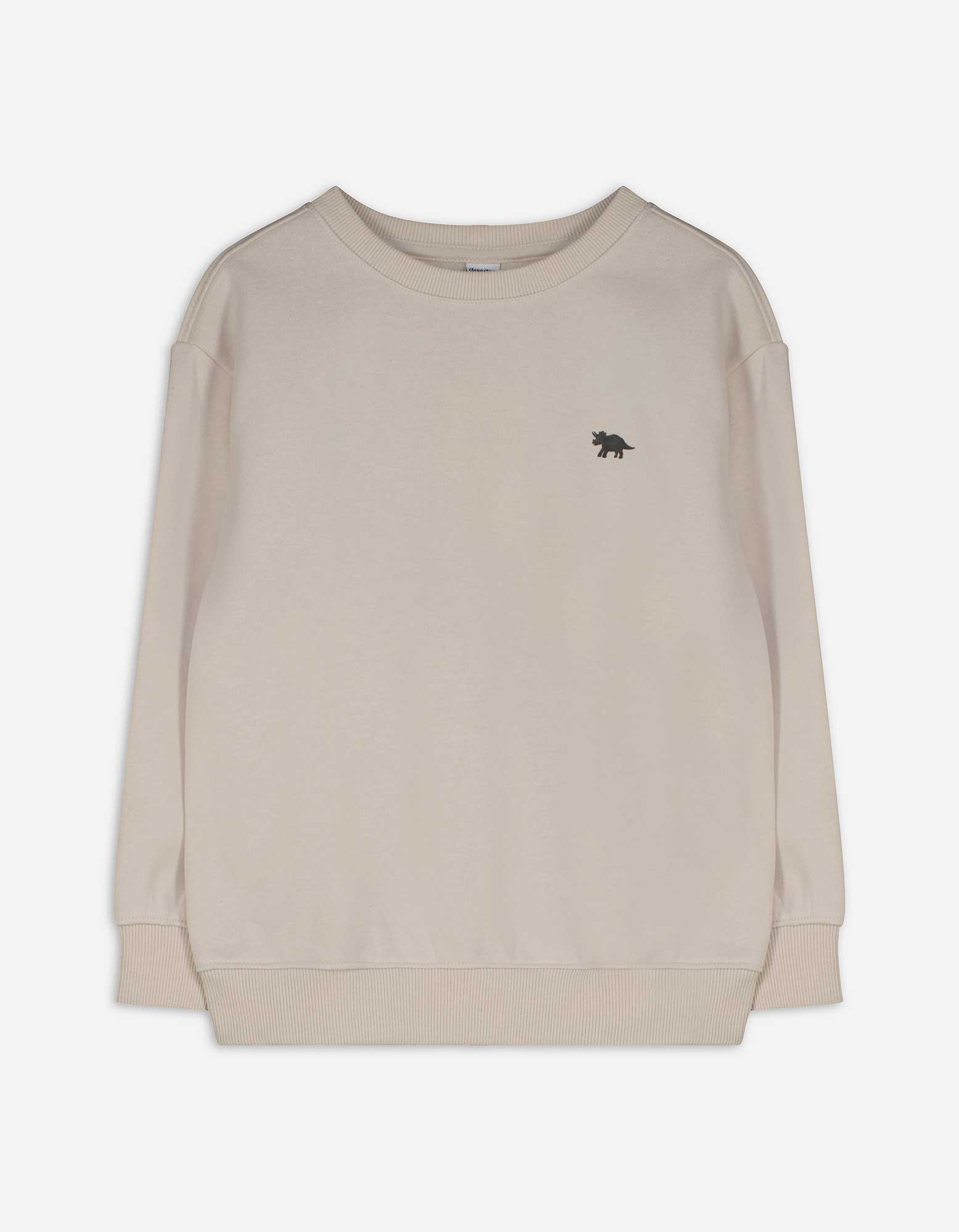 Sweatshirt - einfarbig - beige