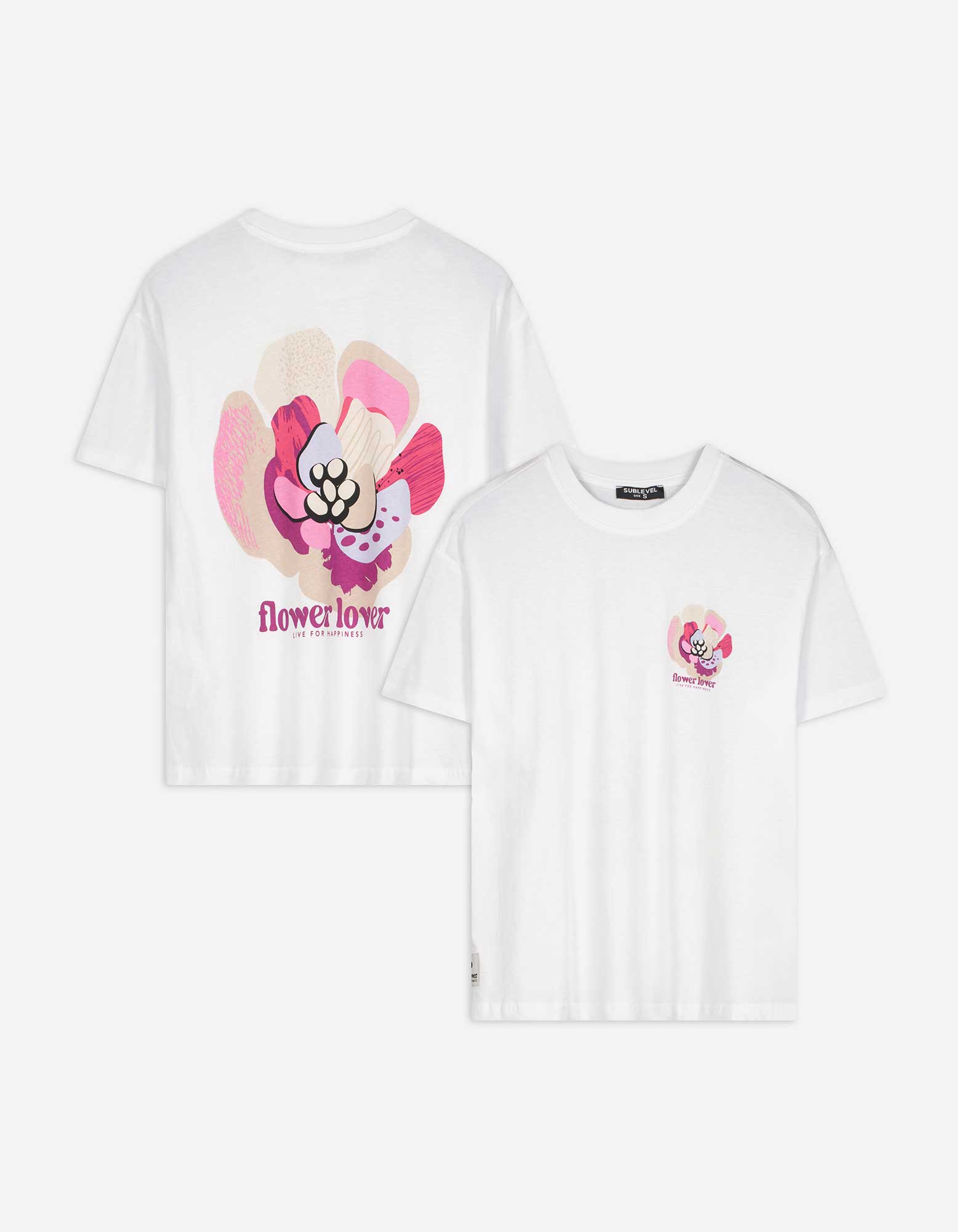 T-shirt - Print - wit