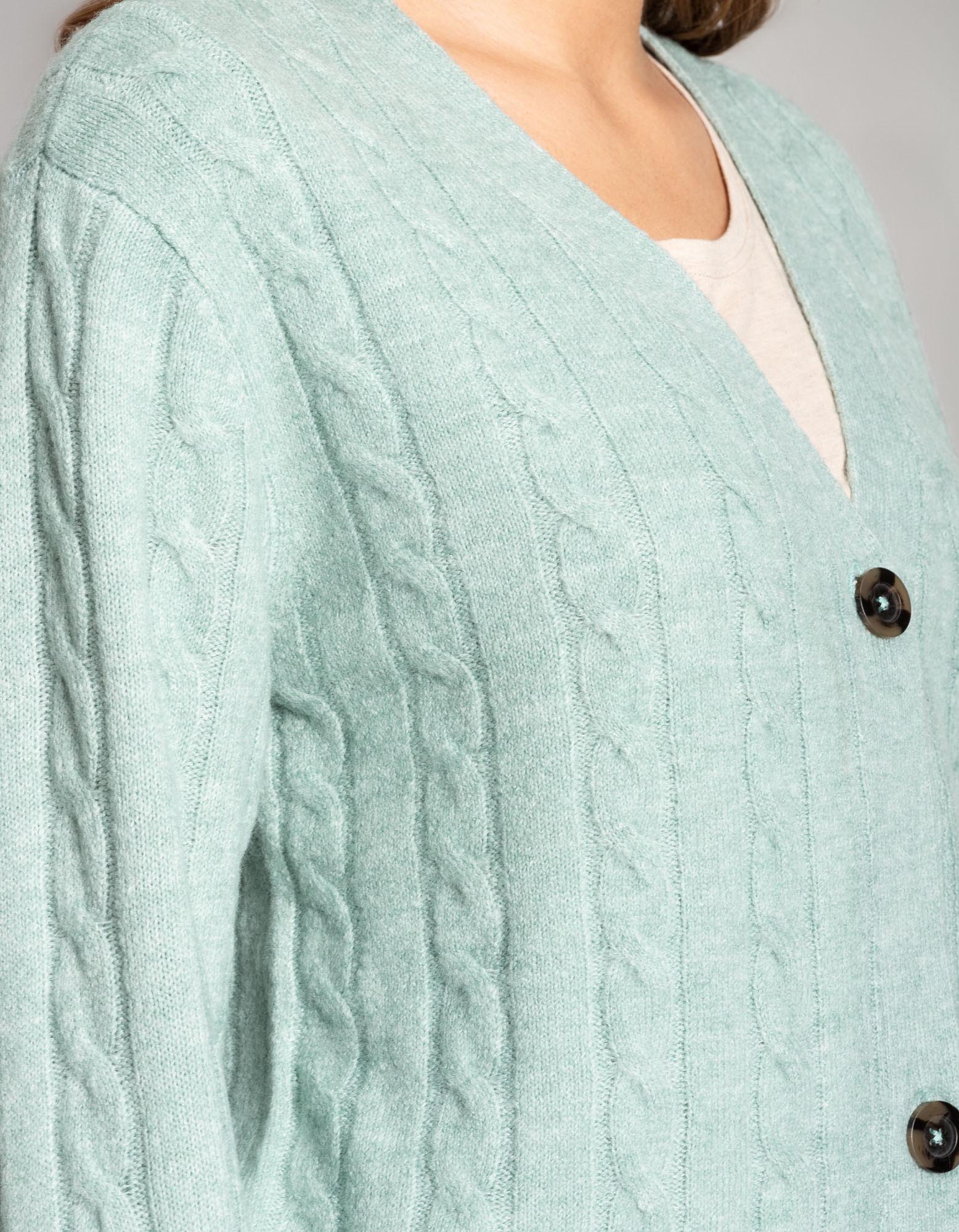 Damen Cardigan - Zopfmuster - Takko Fashion