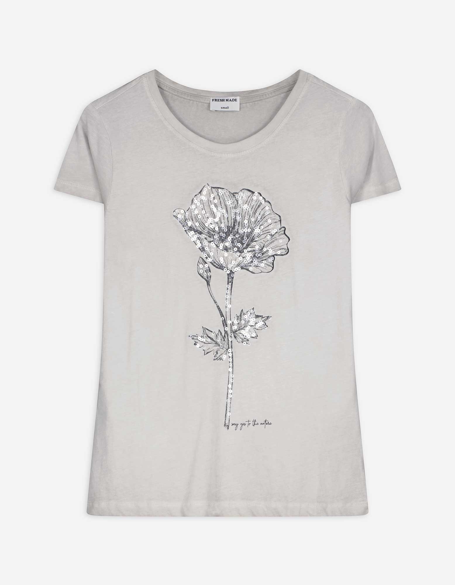 T-Shirt - Print - beige
