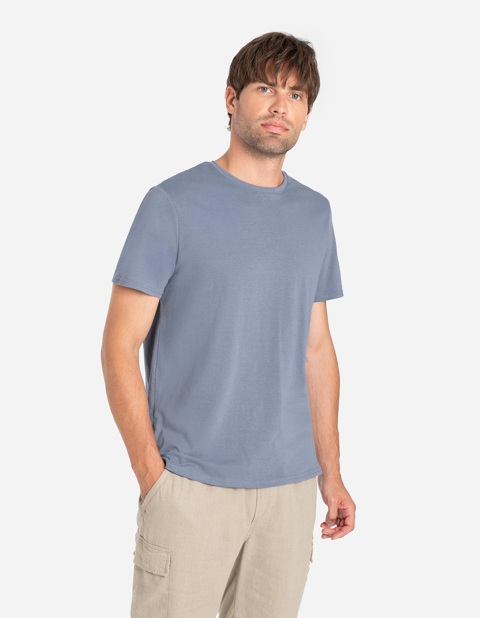 T Shirt Basic blau Takko Fashion