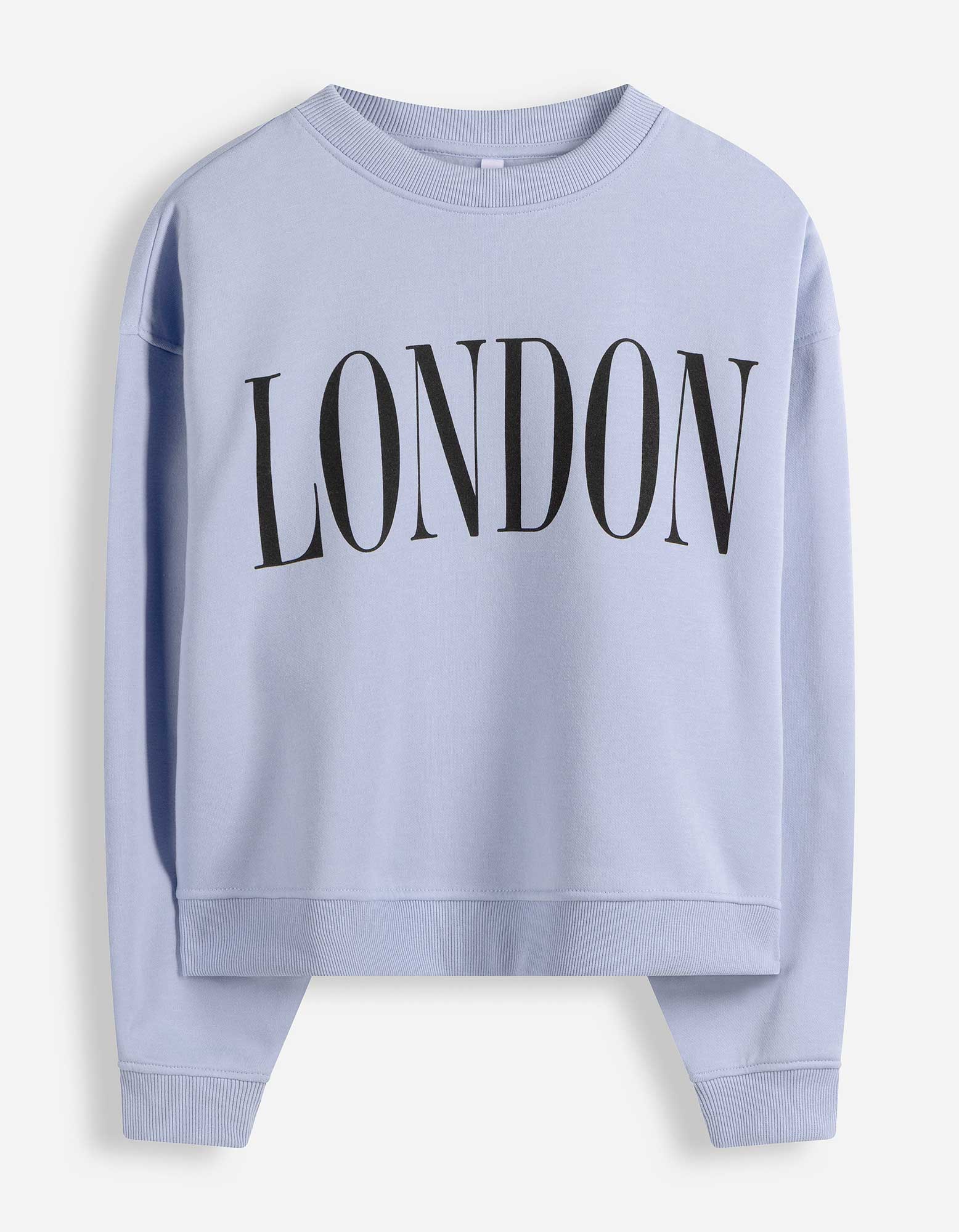 Sweatshirt - Sweatstof - Lichtblauw