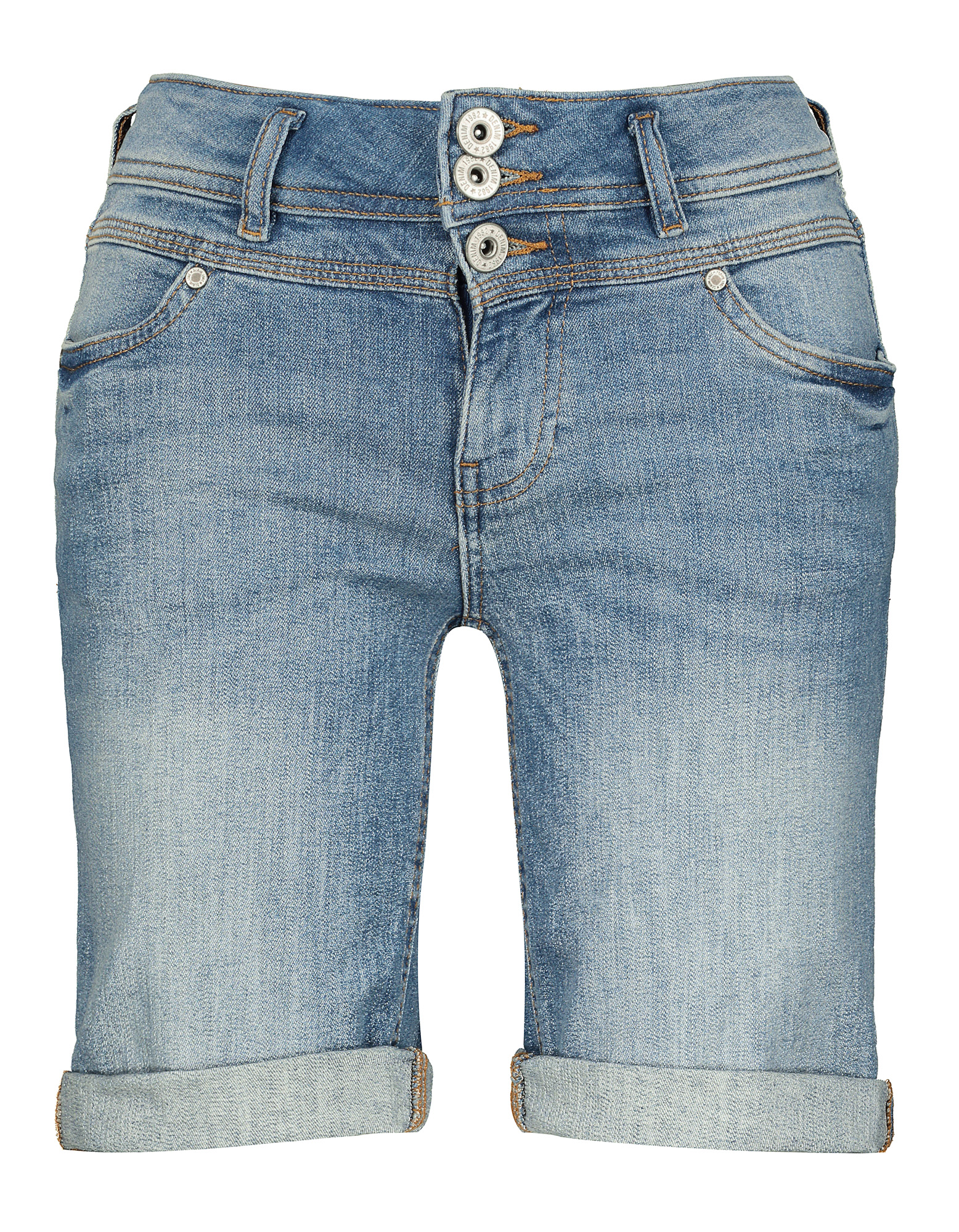 Damen Jeansshorts - fixiertem Beinumschlag - Takko Fashion