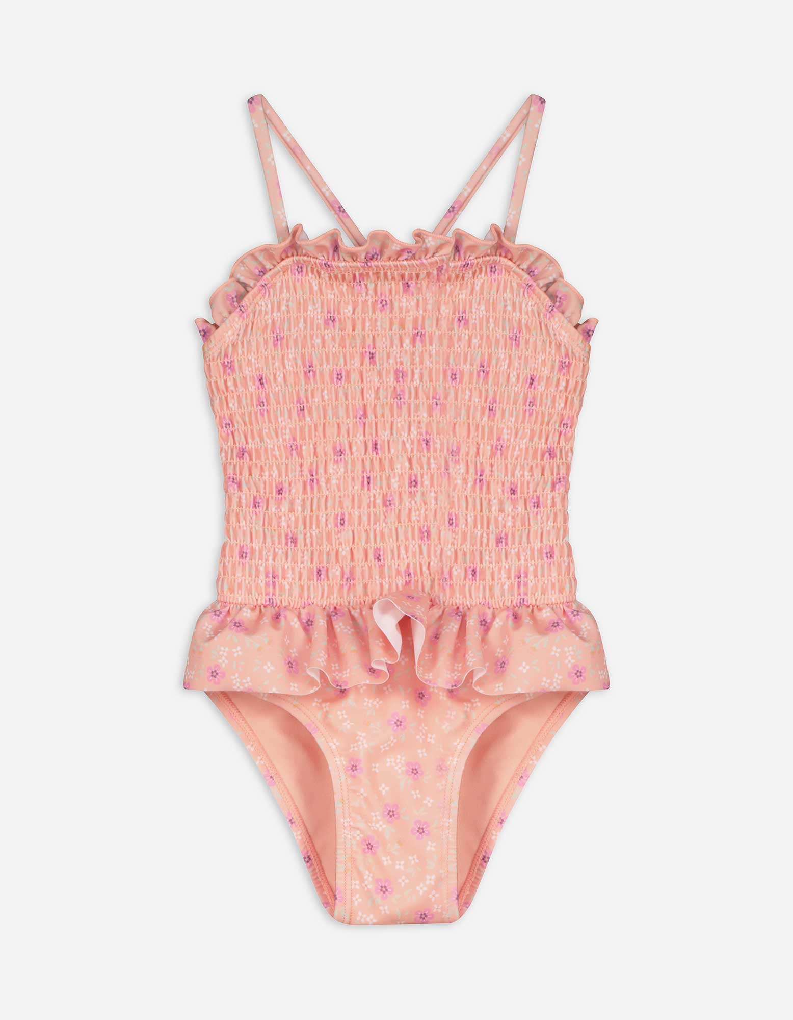 Badeanzug - Allover-Print - rosa