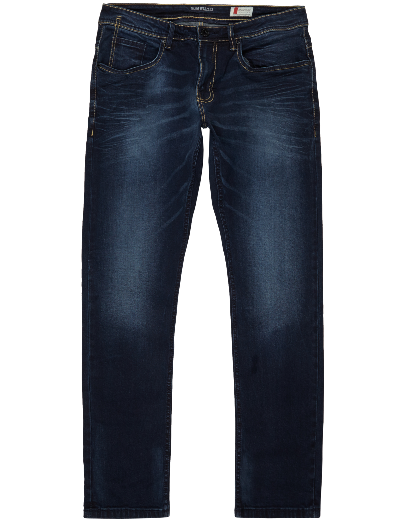 Herren Stone Washed Slim Fit Jeans Takko Fashion