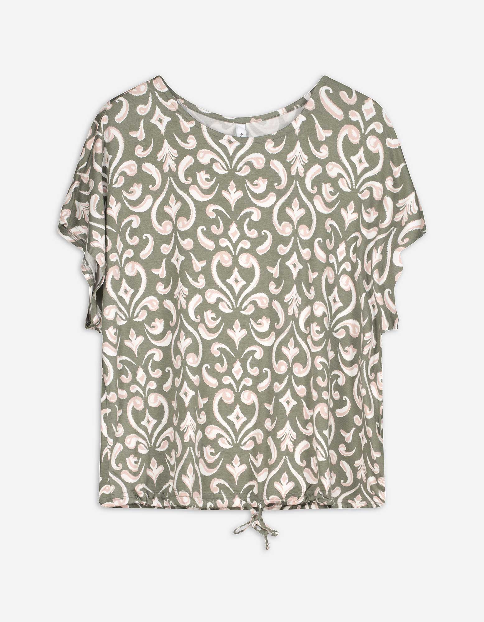 T-Shirt - Knotendetail - grün