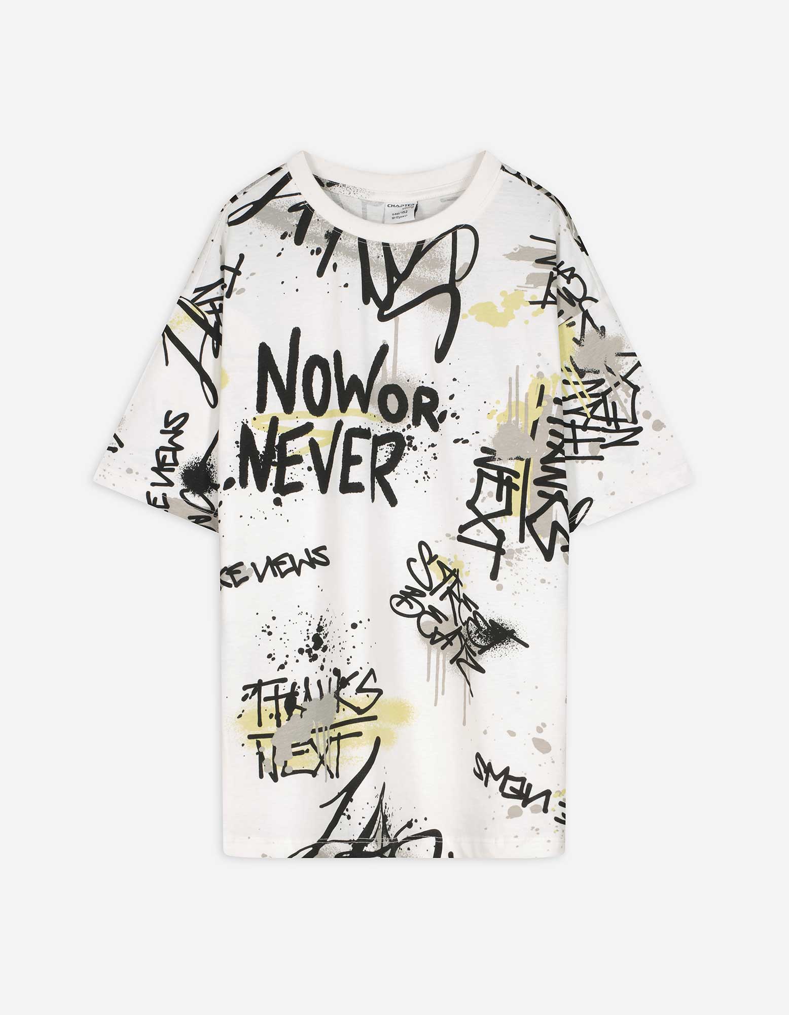 T-Shirt - Oversized Fit - weiß