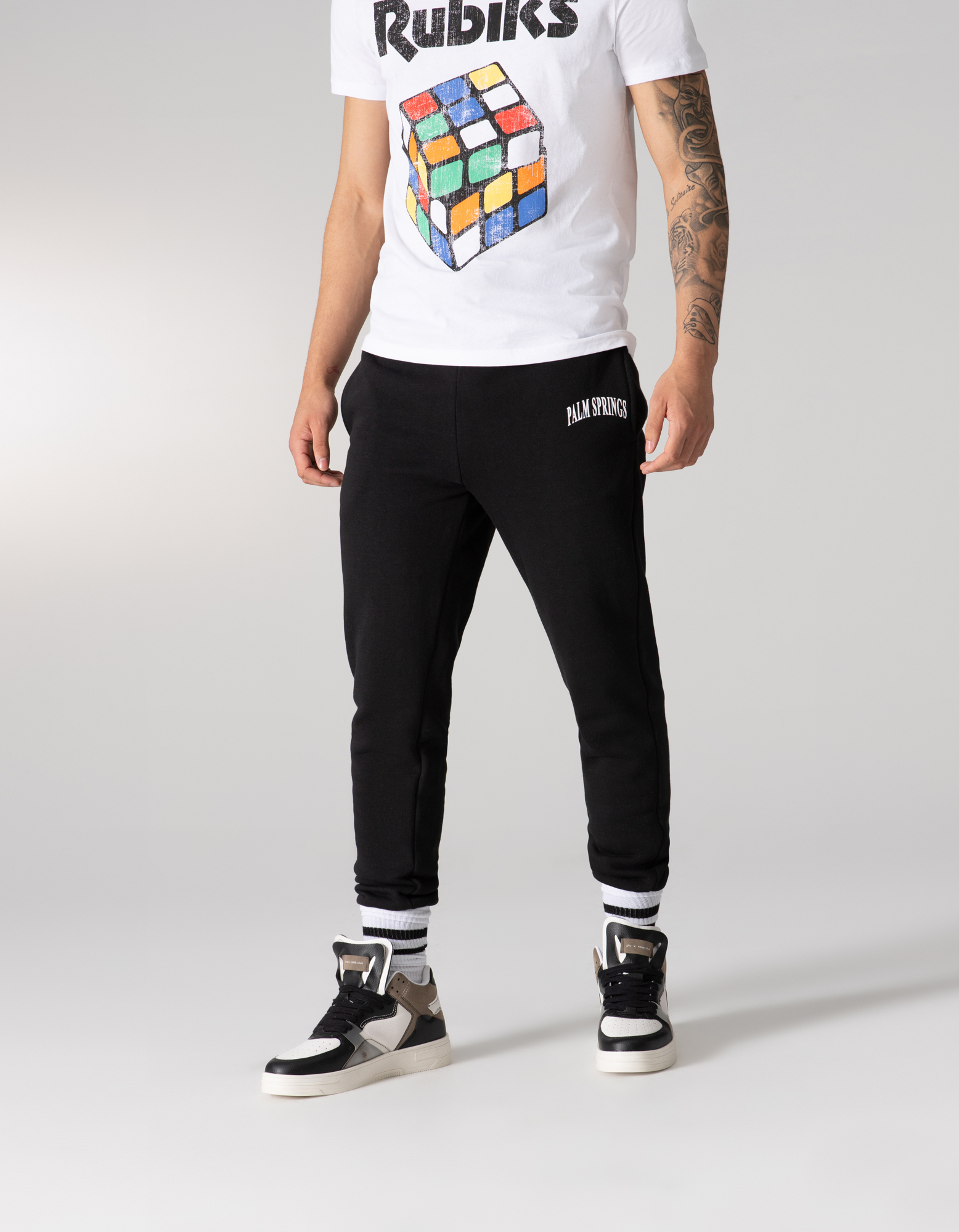 Uomo pantafelpa - stampa con messaggio - Takko Fashion