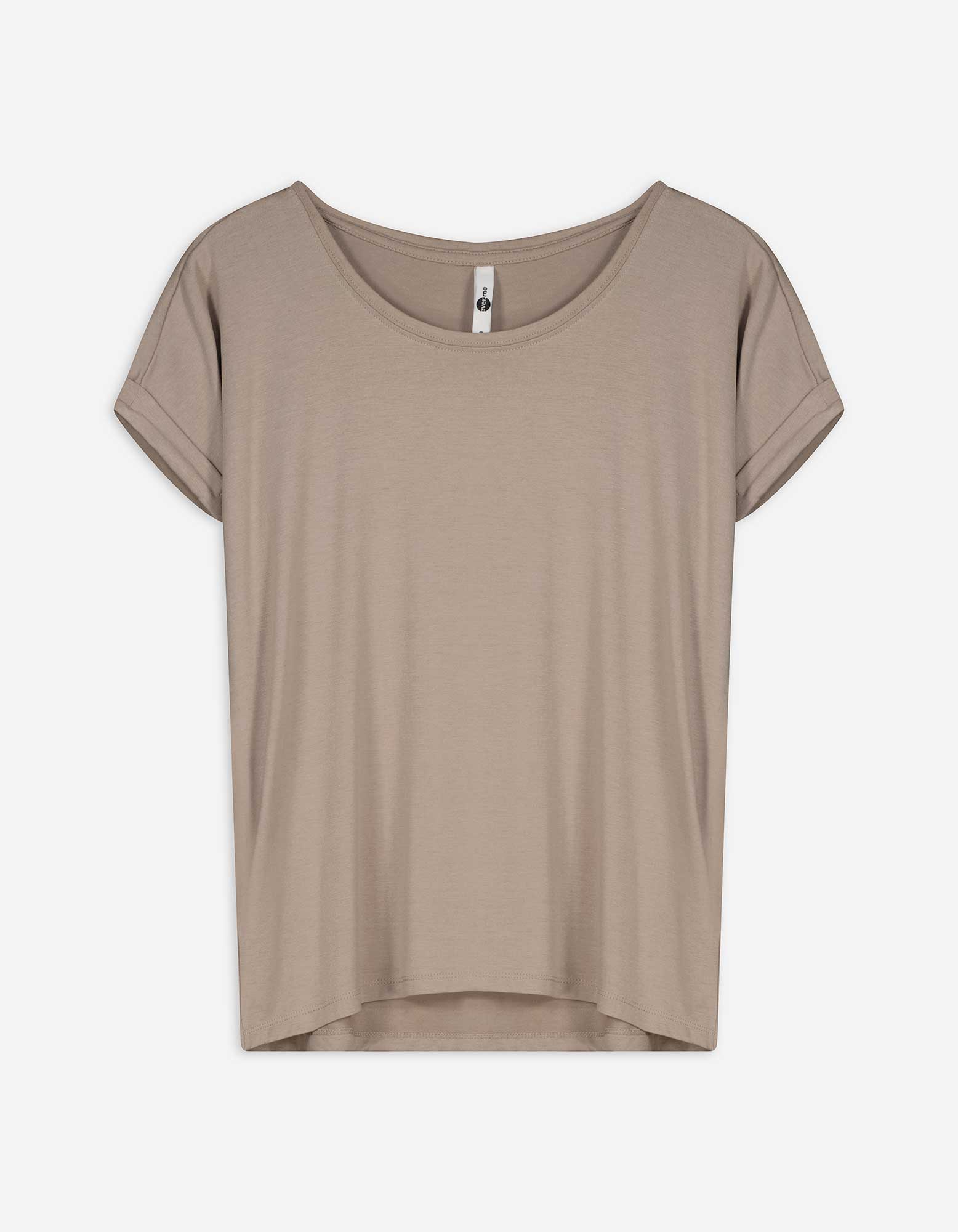 T-Shirt - Viskose-Mix - beige