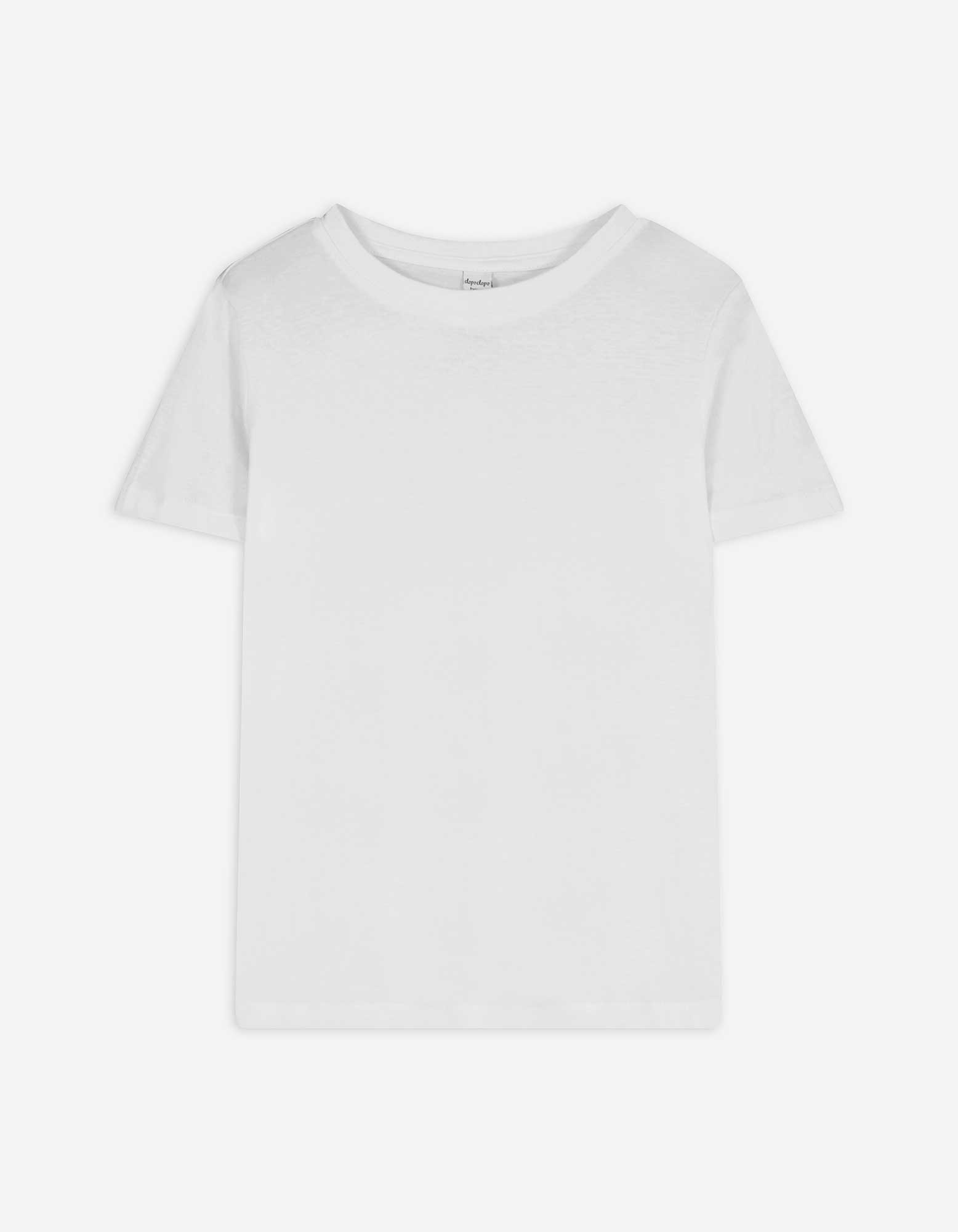 T-Shirt - einfarbig - weiß