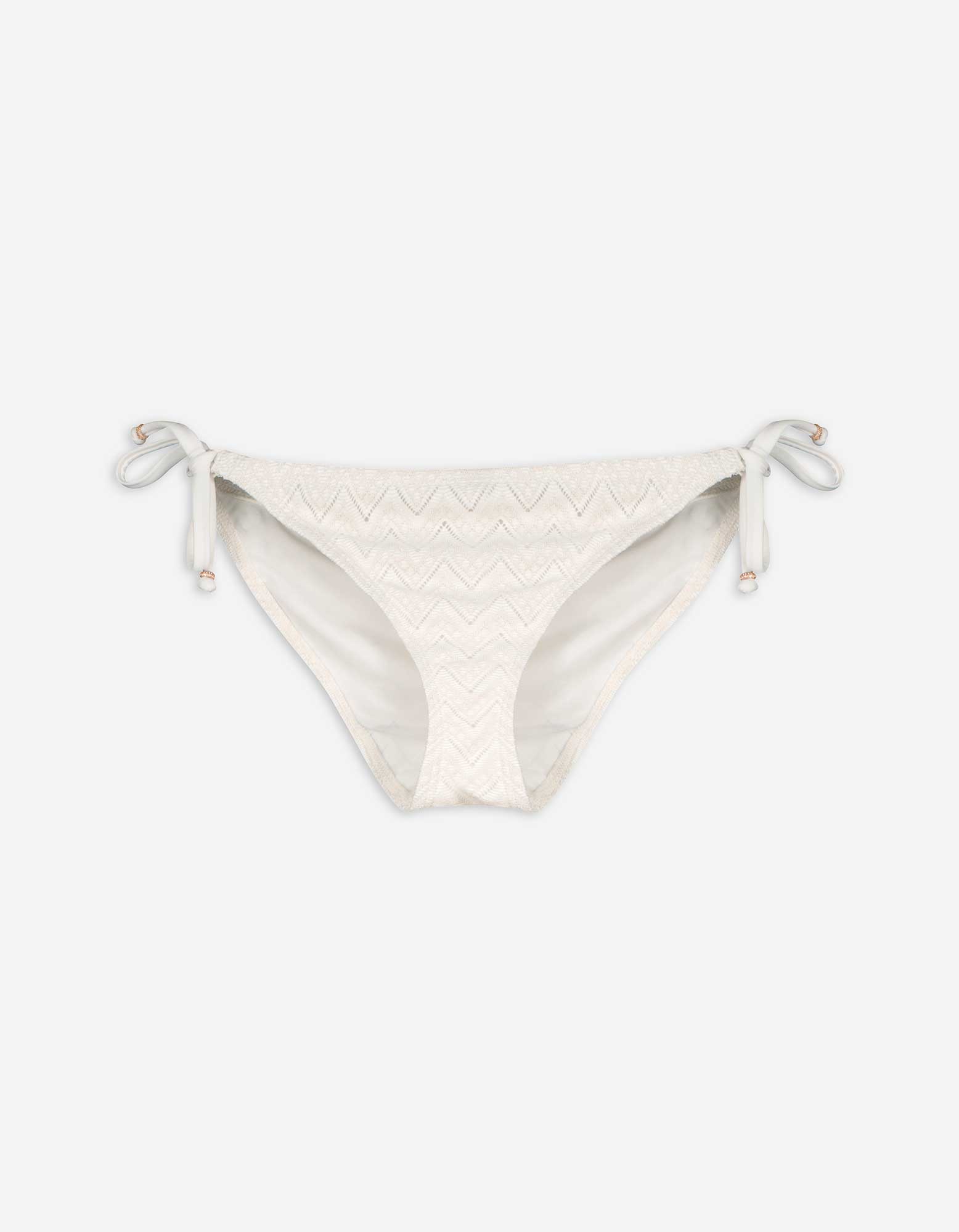Bikinislip - Lurex - weiß